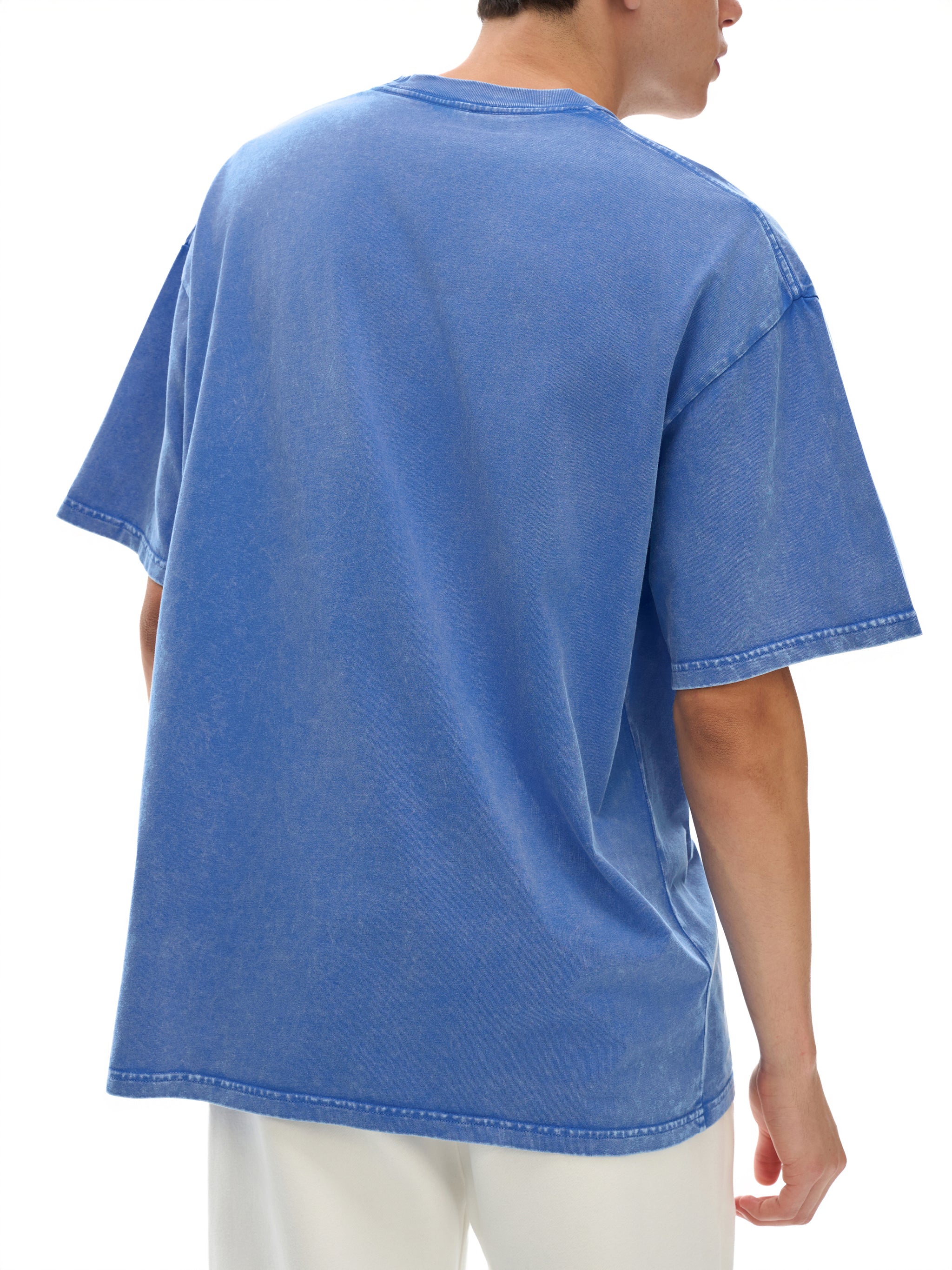 THE LAST RIDE X Risen Retro Snow Washed Oversized Cotton T-Shirt