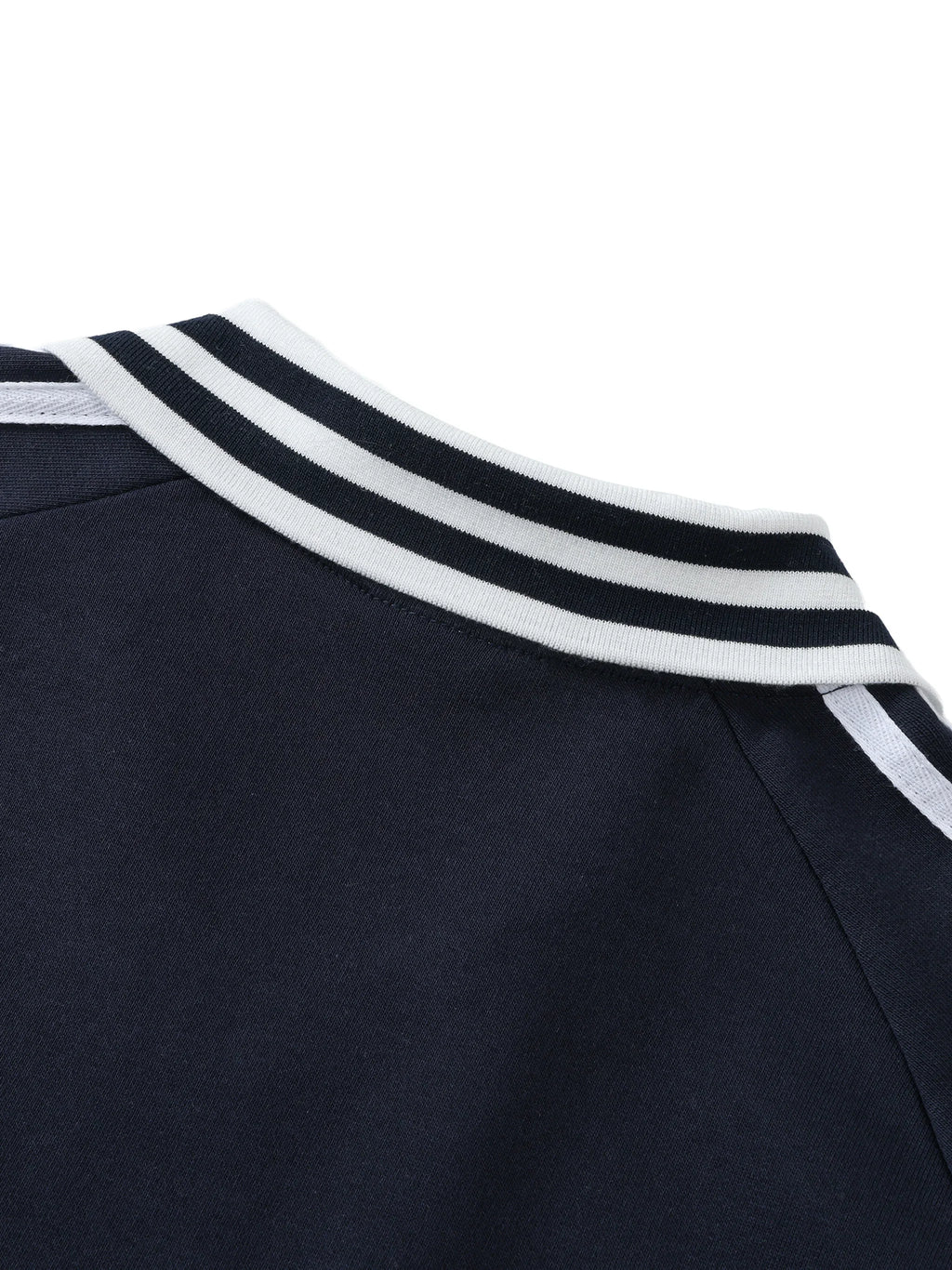 Panjab Legacy Contrast Striped Lapel Collar Sweatshirt