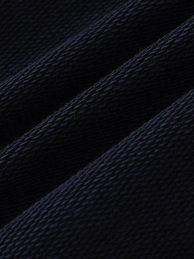 Risen Retro Monogram Contrast Striped Lapel Collar Sweatshirt