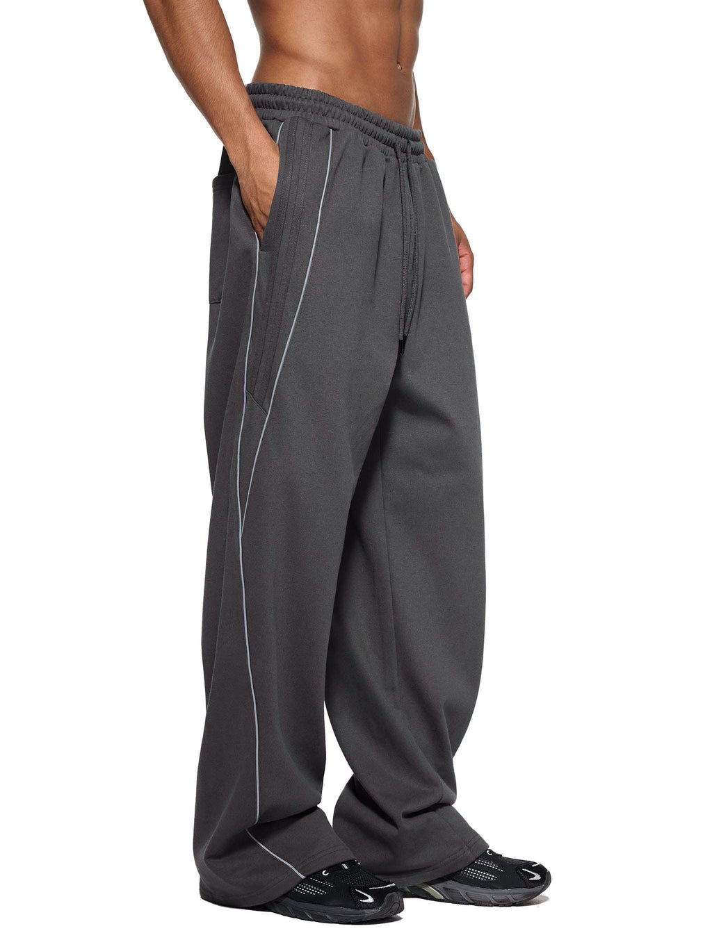 Pantalon de survêtement à rayures RisenRetro Reflection à jambes droites
