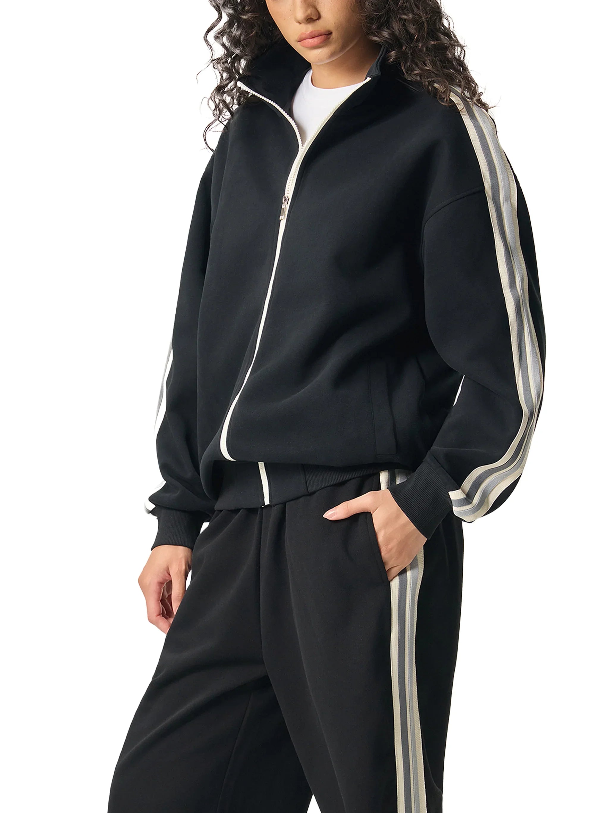 Veste Motion Set X RisenRetro à col montant et bande latérale contrastée