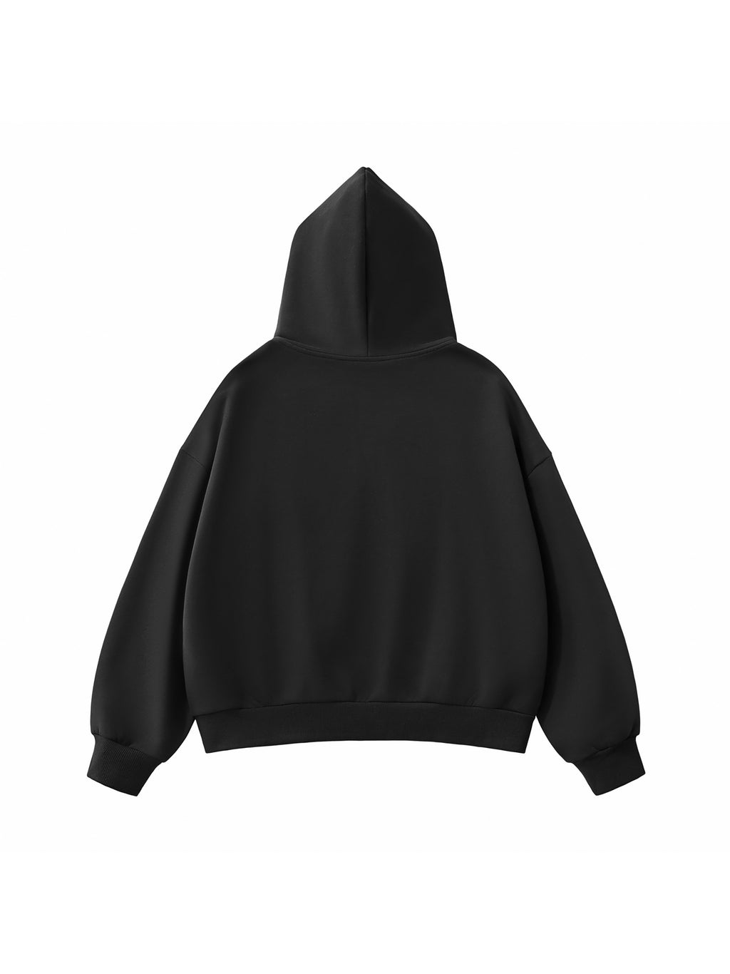 RISENRETRO X Fleeced Full-Zip Boxy Hoodie