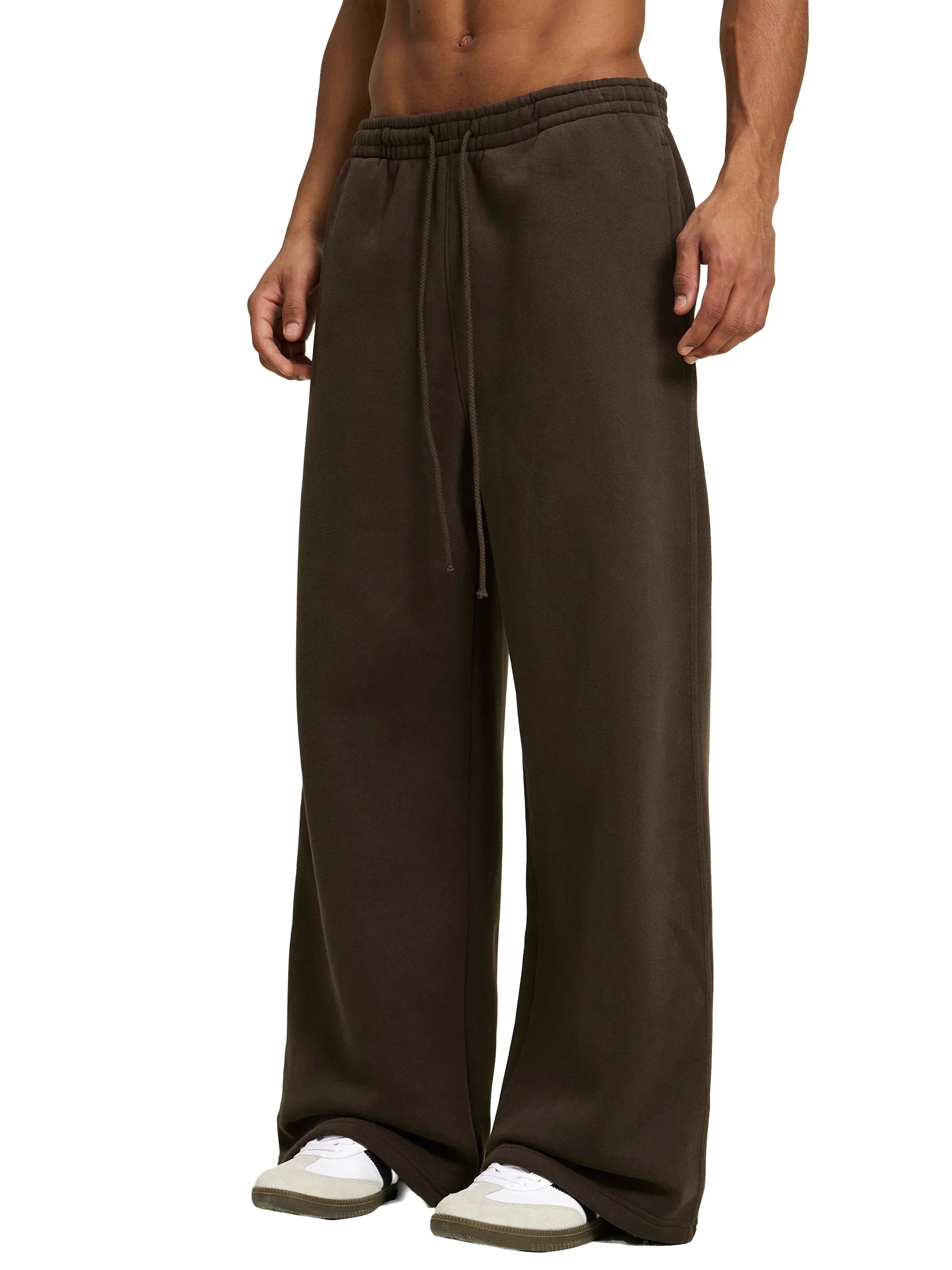 RisenRetro Fleece Drawstring Straight-Leg Sweatpants