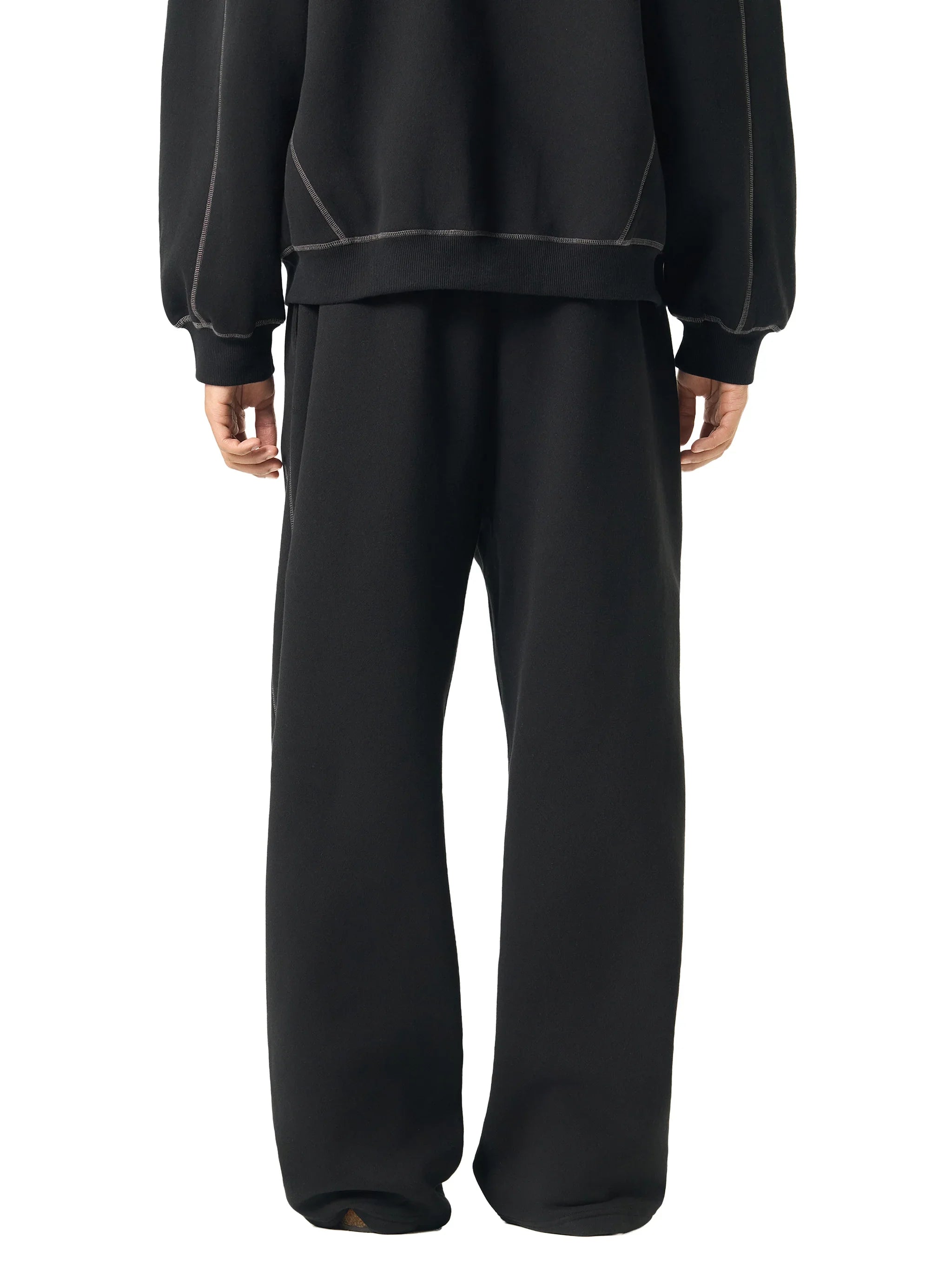 Pantalon de survêtement unisexe en polaire à surpiqûres contrastées RisenRetro