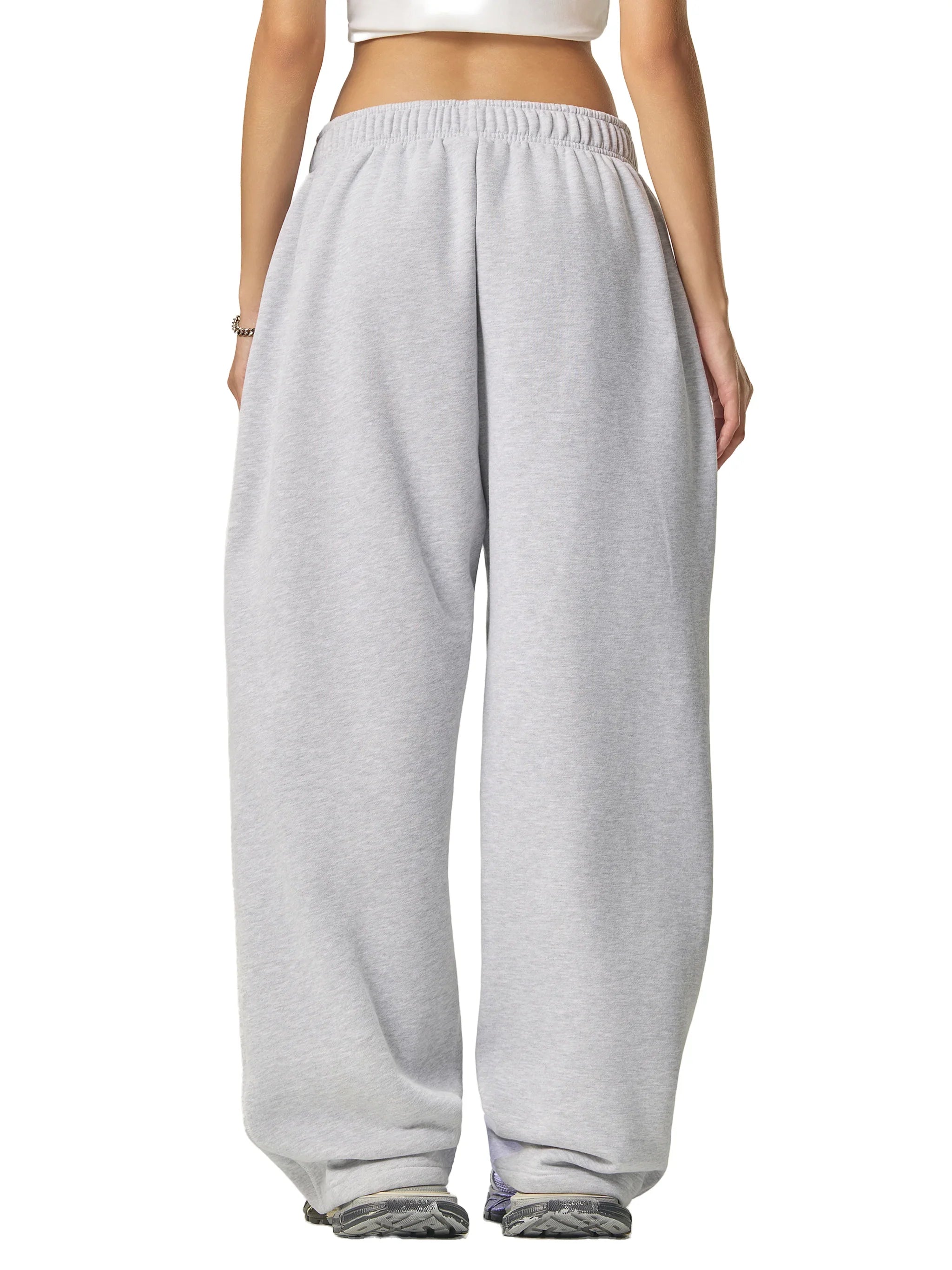 Pantalon de survêtement unisexe en polaire à surpiqûres contrastées RisenRetro