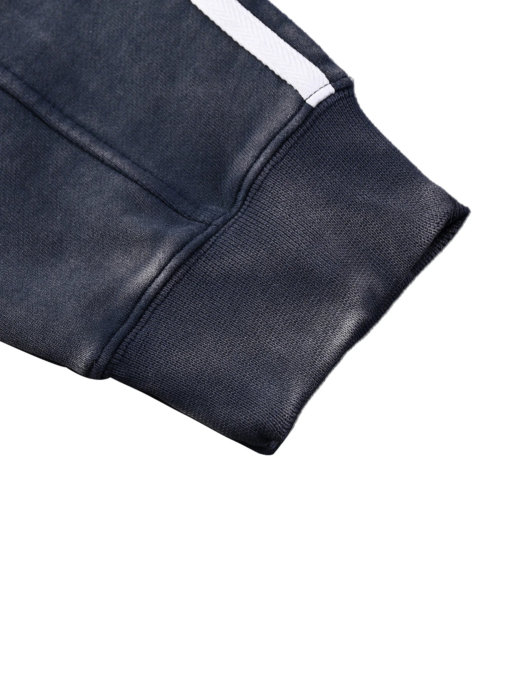 Sweat-shirt Panjab Snow Washed à bandes contrastées
