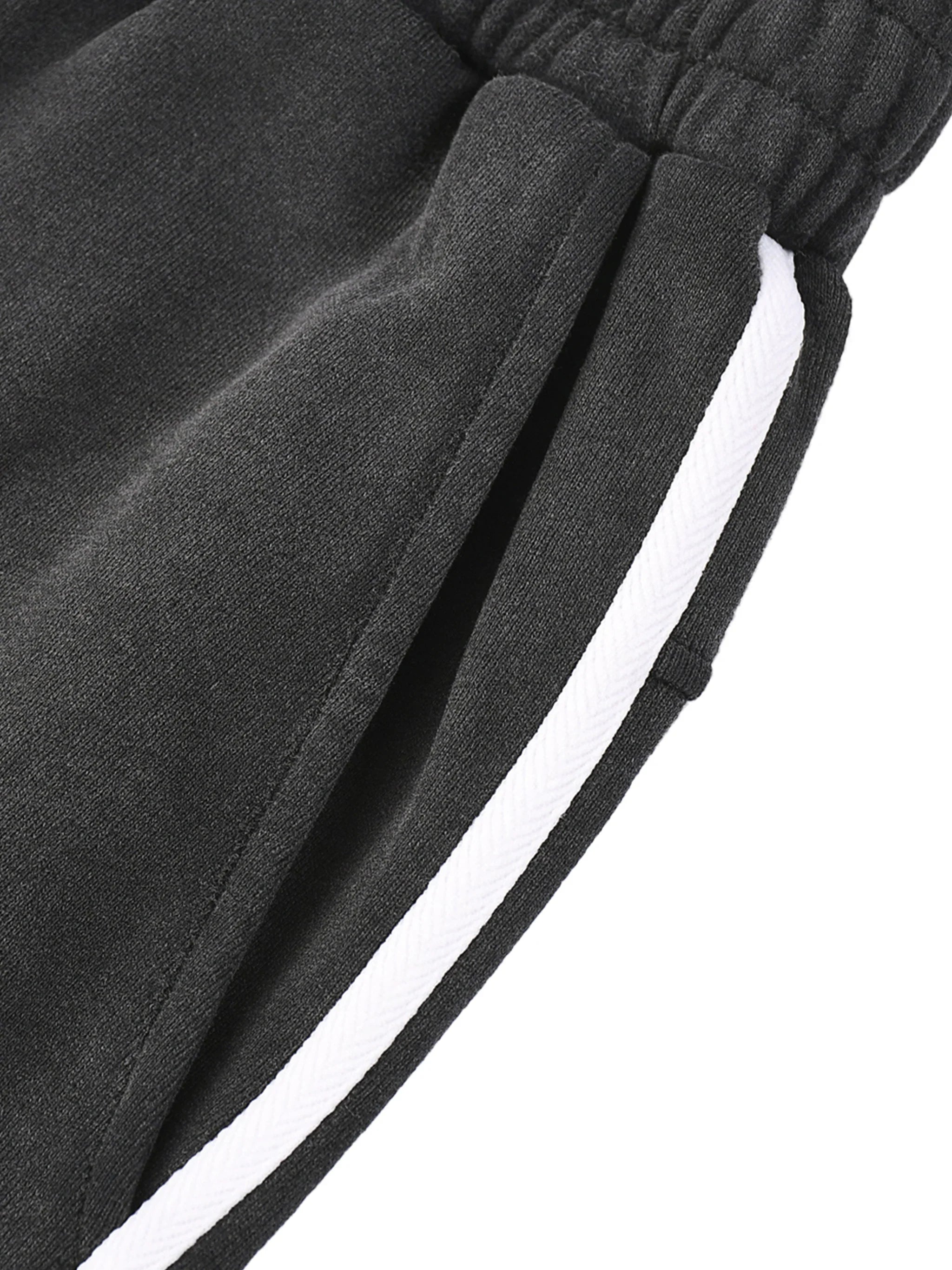 RisenRetro Snow Washed Contrast Tape Sweatpants