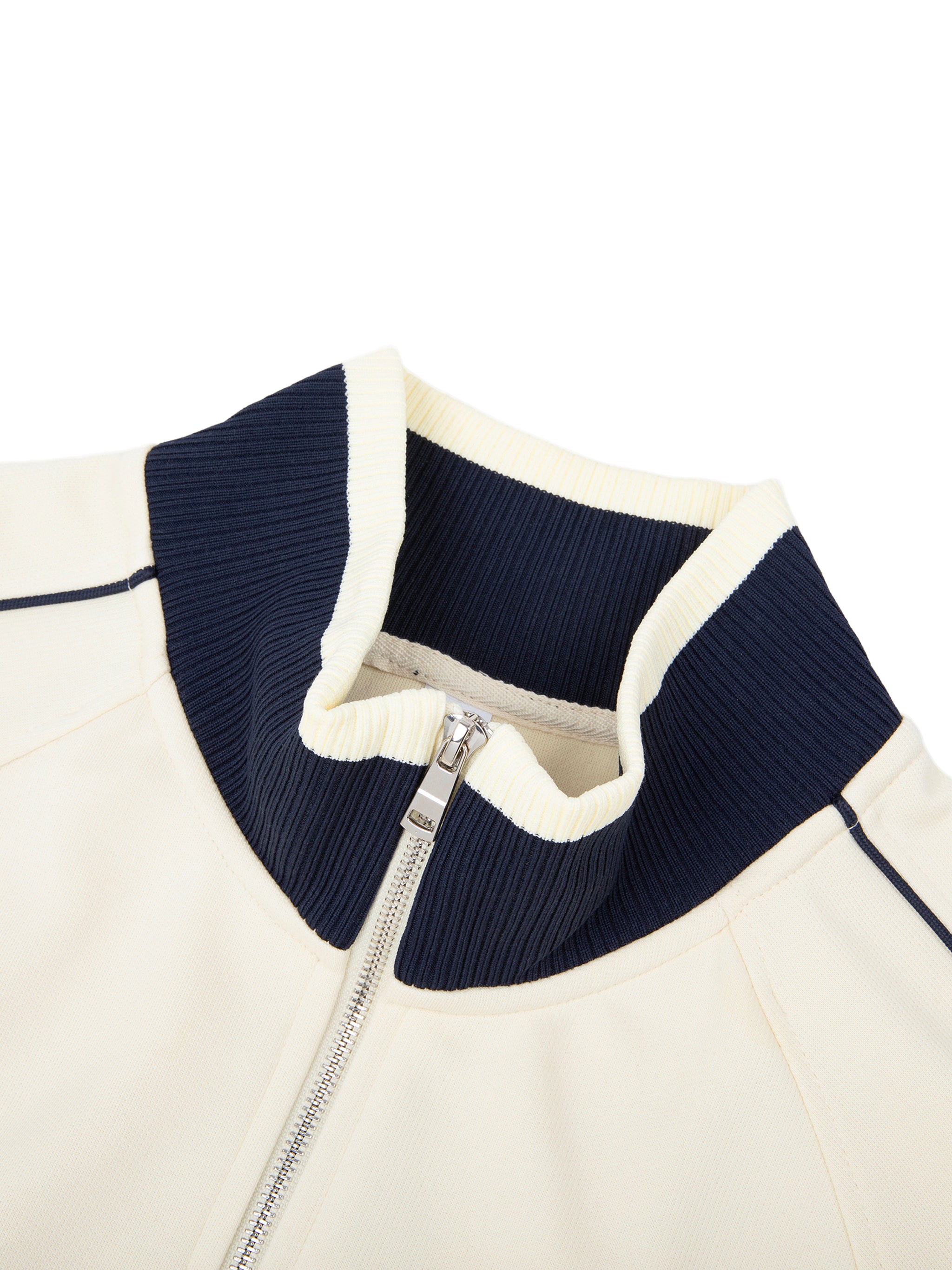Risen Retro Color Block Raglan Sleeve Zip Track Jacket