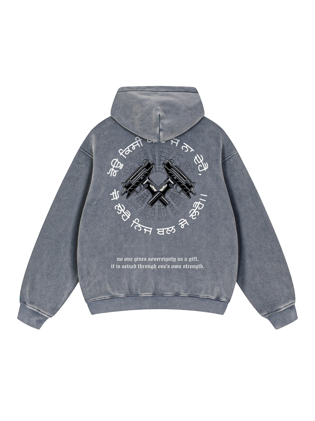 FORCE OF WILL X RisenRetro Snow Wash Fleece Oversize Hoodie