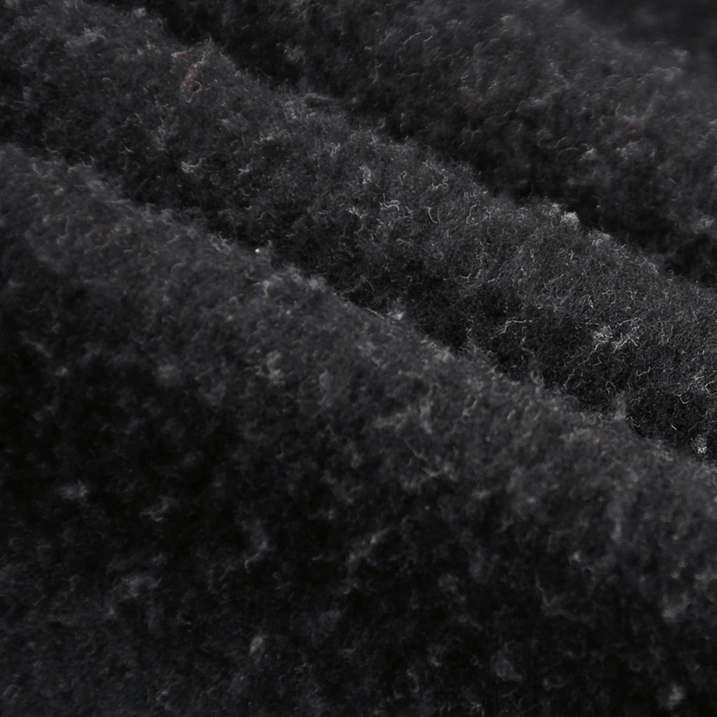 Close-up of black textured fabric