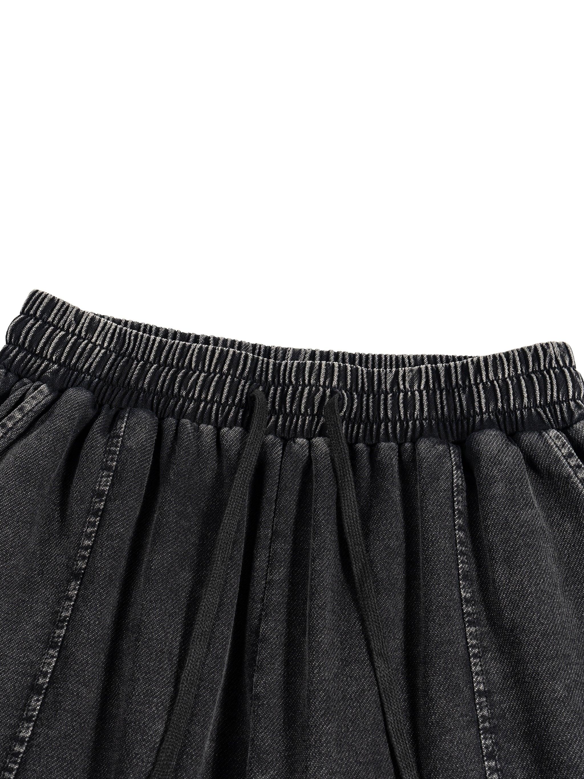 RisenRetro Snow Wash Drawstring Cotton Pants