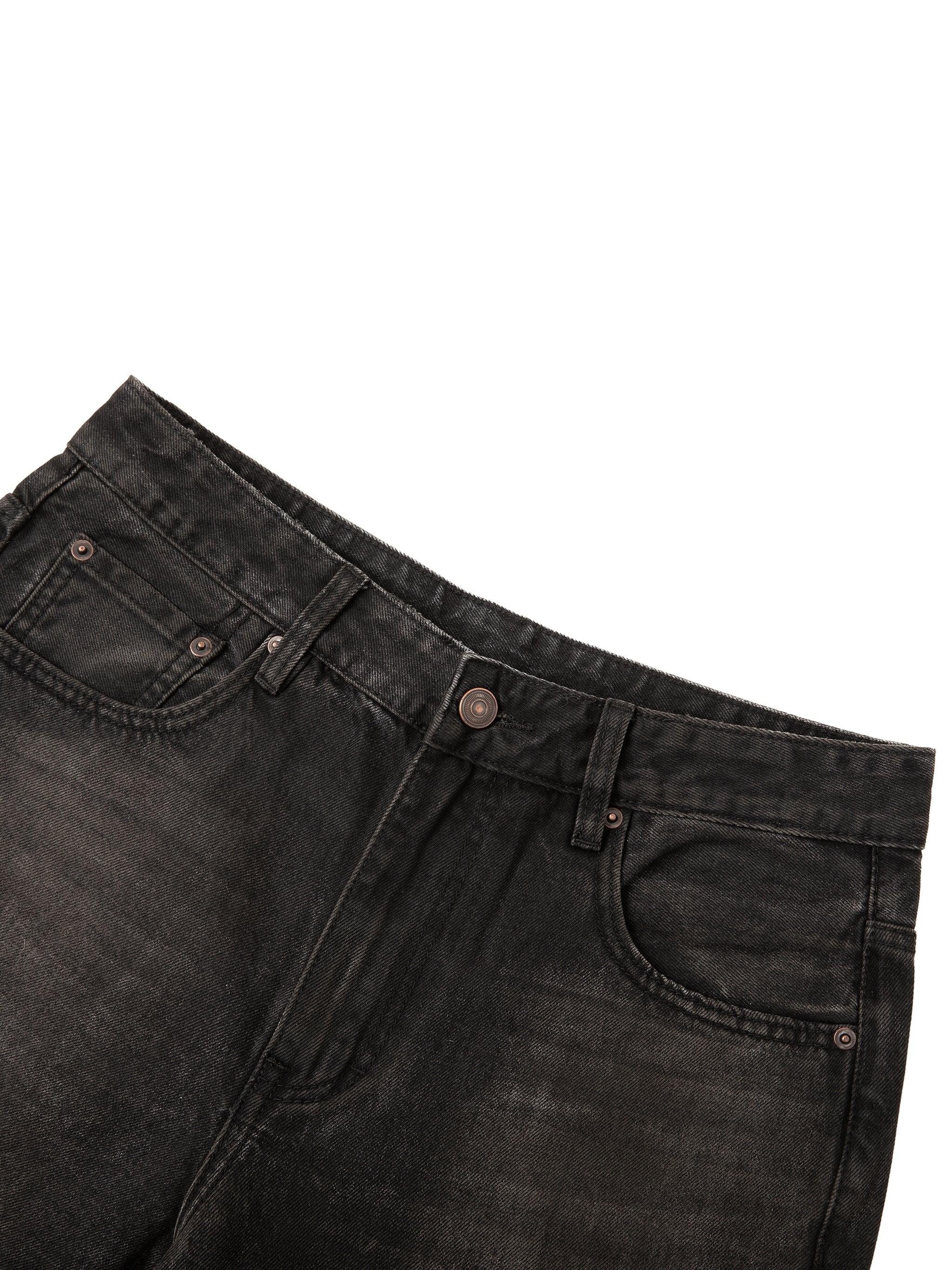 RisenRetro Vintage Wash Heavyweight Denim Jeans