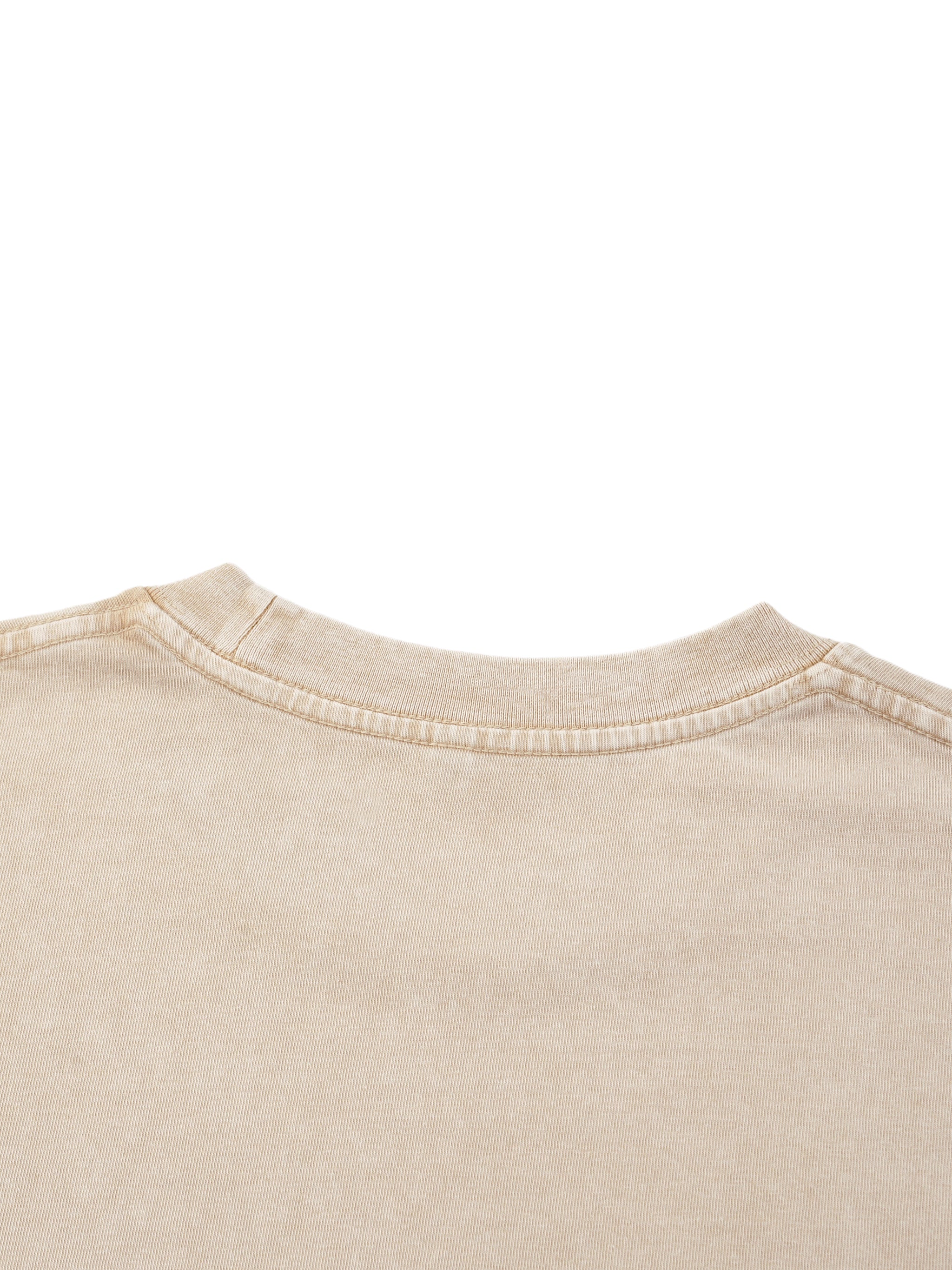 Moose Print S.M.W X RISEN RETRO Wash Boxy Cotton T-Shirt