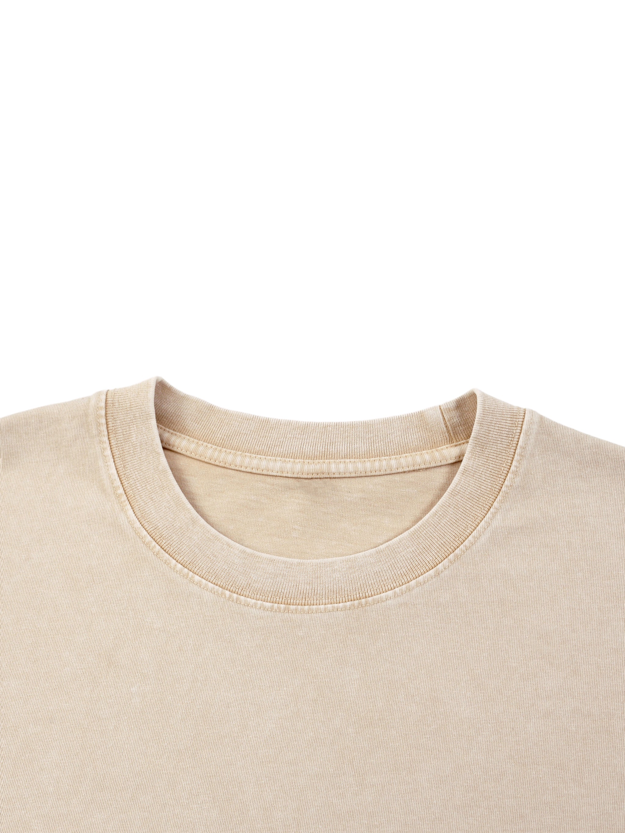 Moose Print S.M.W X RISEN RETRO Wash Boxy Cotton T-Shirt