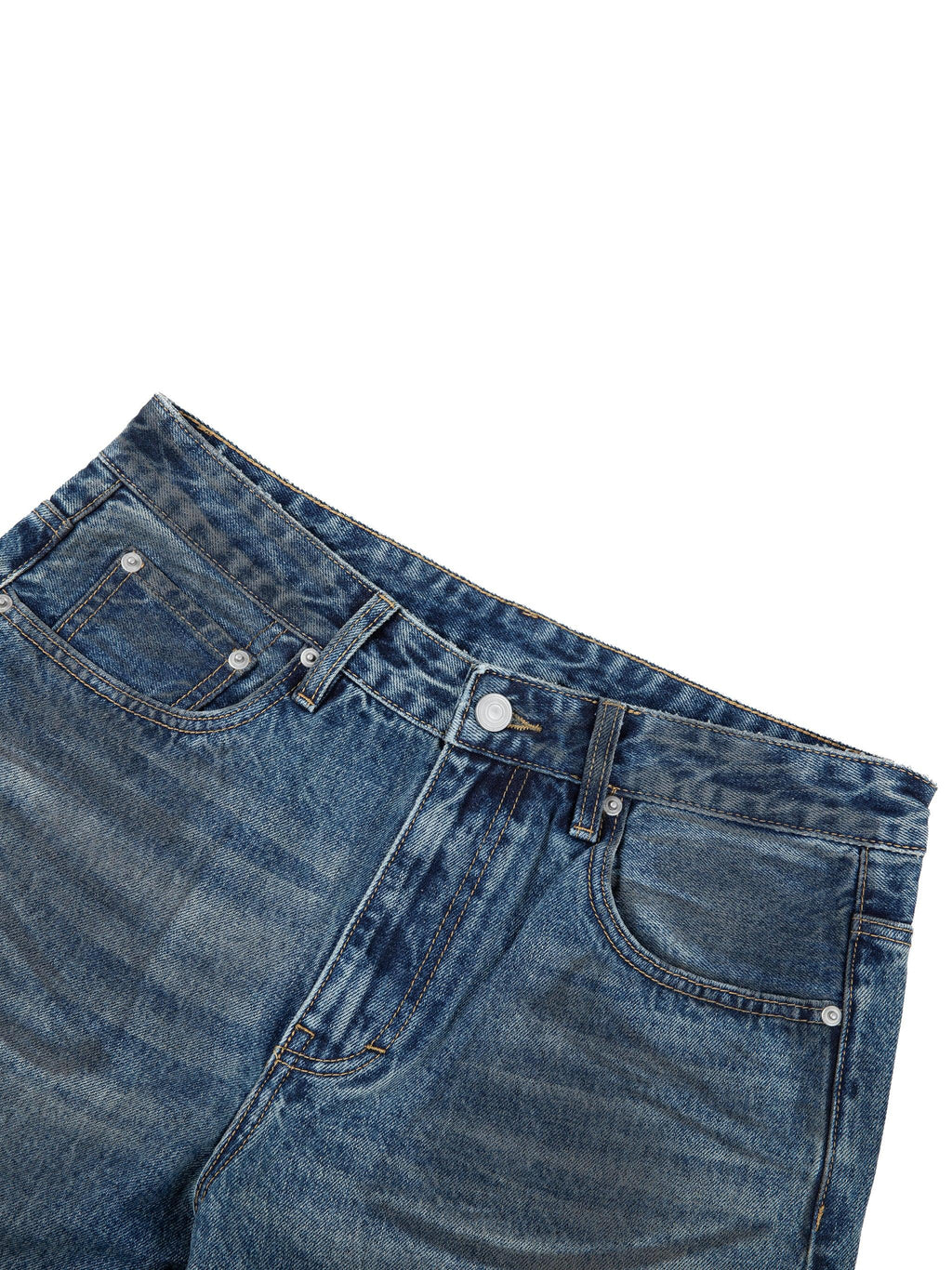 RisenRetro Vintage Wash Baggy Denim Jeans