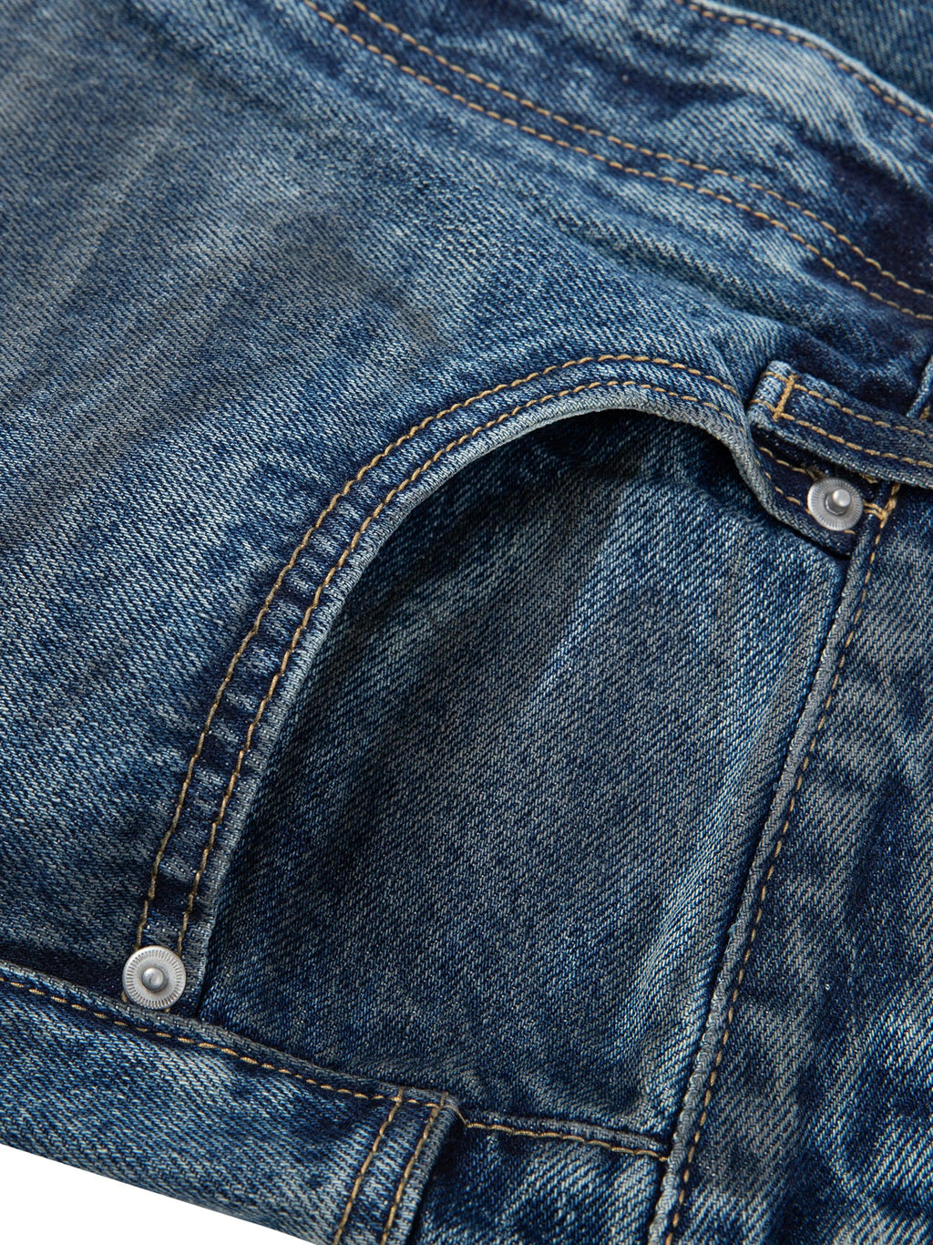RisenRetro Vintage Wash Baggy Denim Jeans