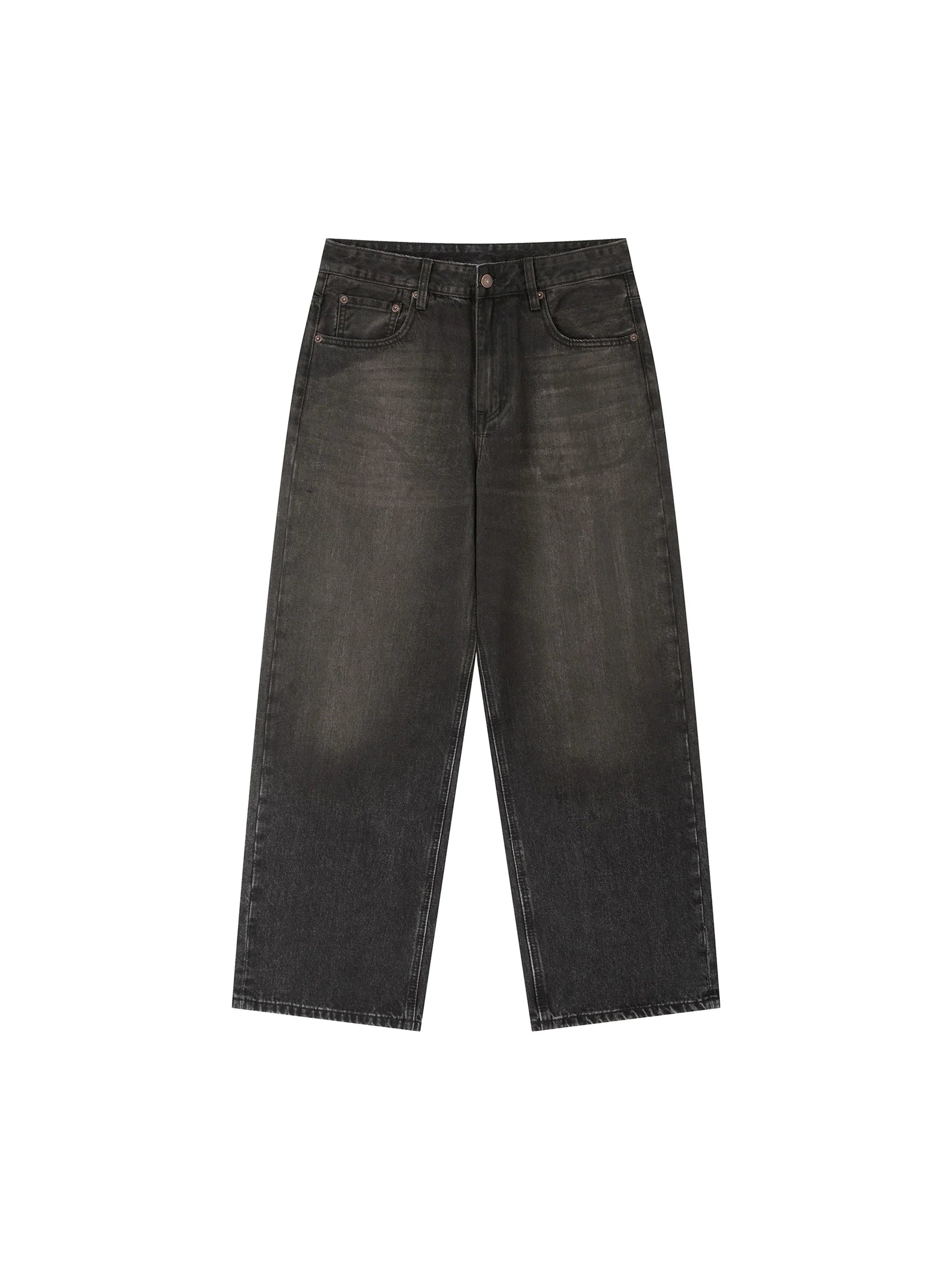 RisenRetro Vintage Wash Heavyweight Denim Jeans
