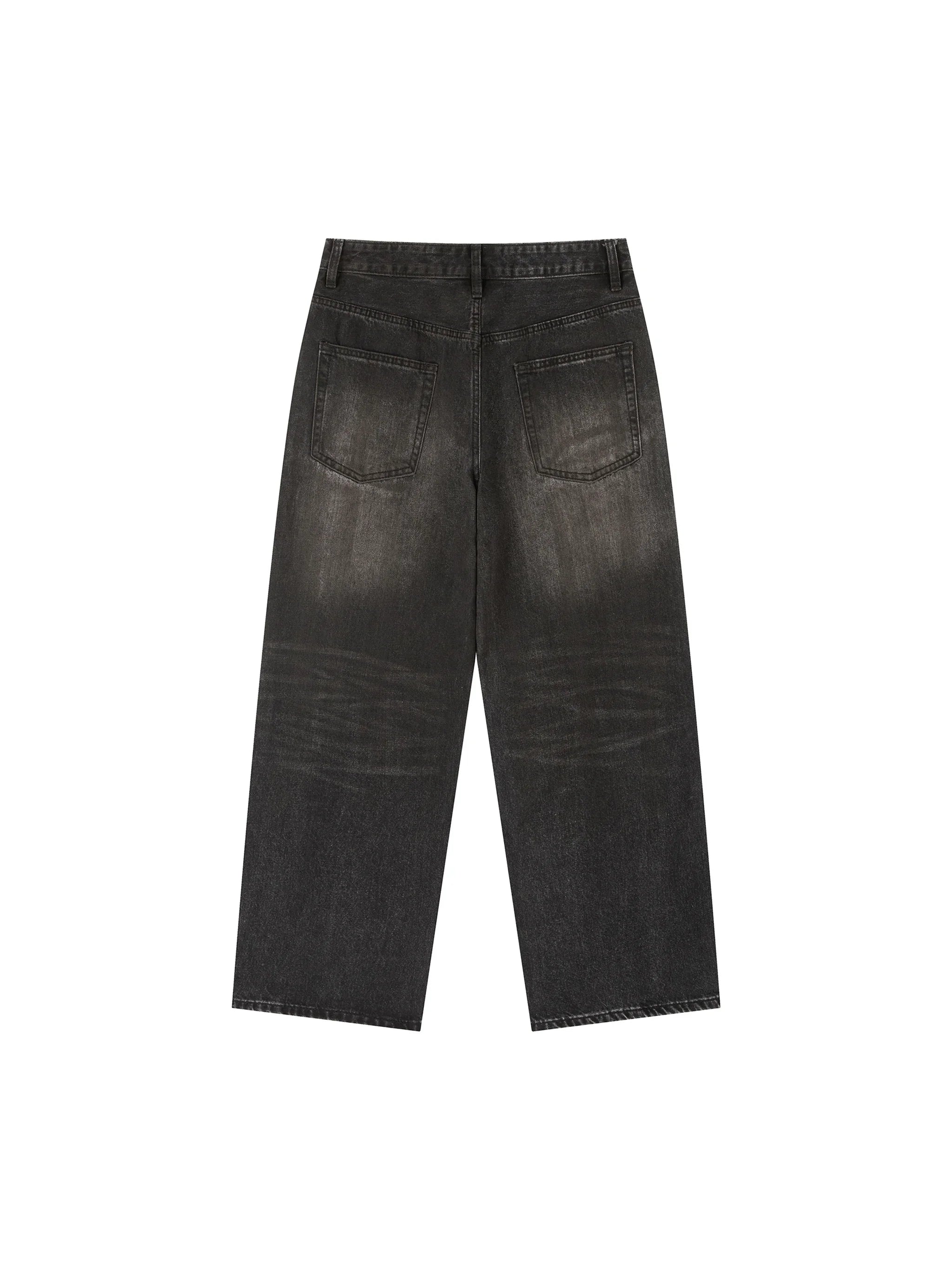 RisenRetro Vintage Wash Heavyweight Denim Jeans