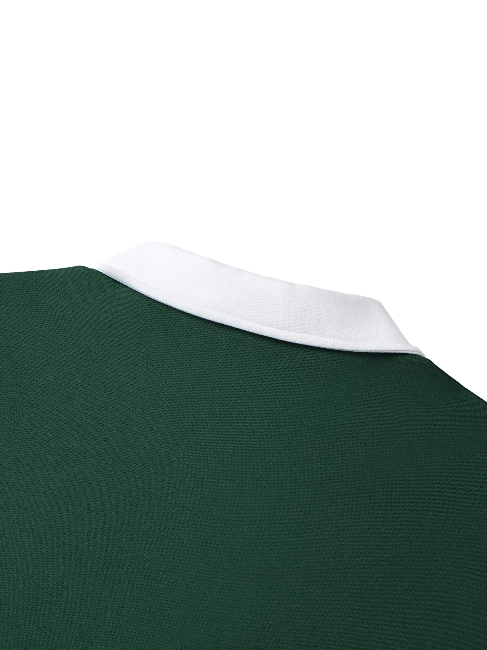 PANJAB legacy Khakhi  X RisenRetro Contrast Collar Raglan Polo Shirt