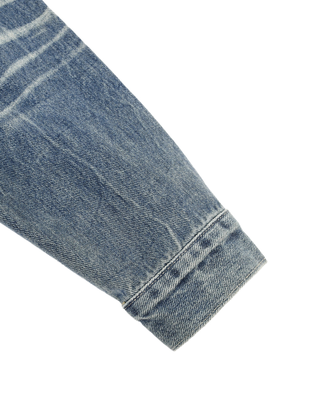 Force of Will X Risen Retro Vintage Wash Zip Up Denim Jacket