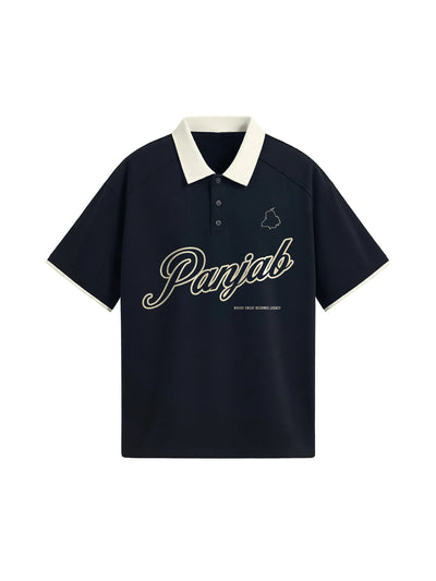 Panjab Legacy X RisenRetro Contrast Collar Raglan Polo Shirt