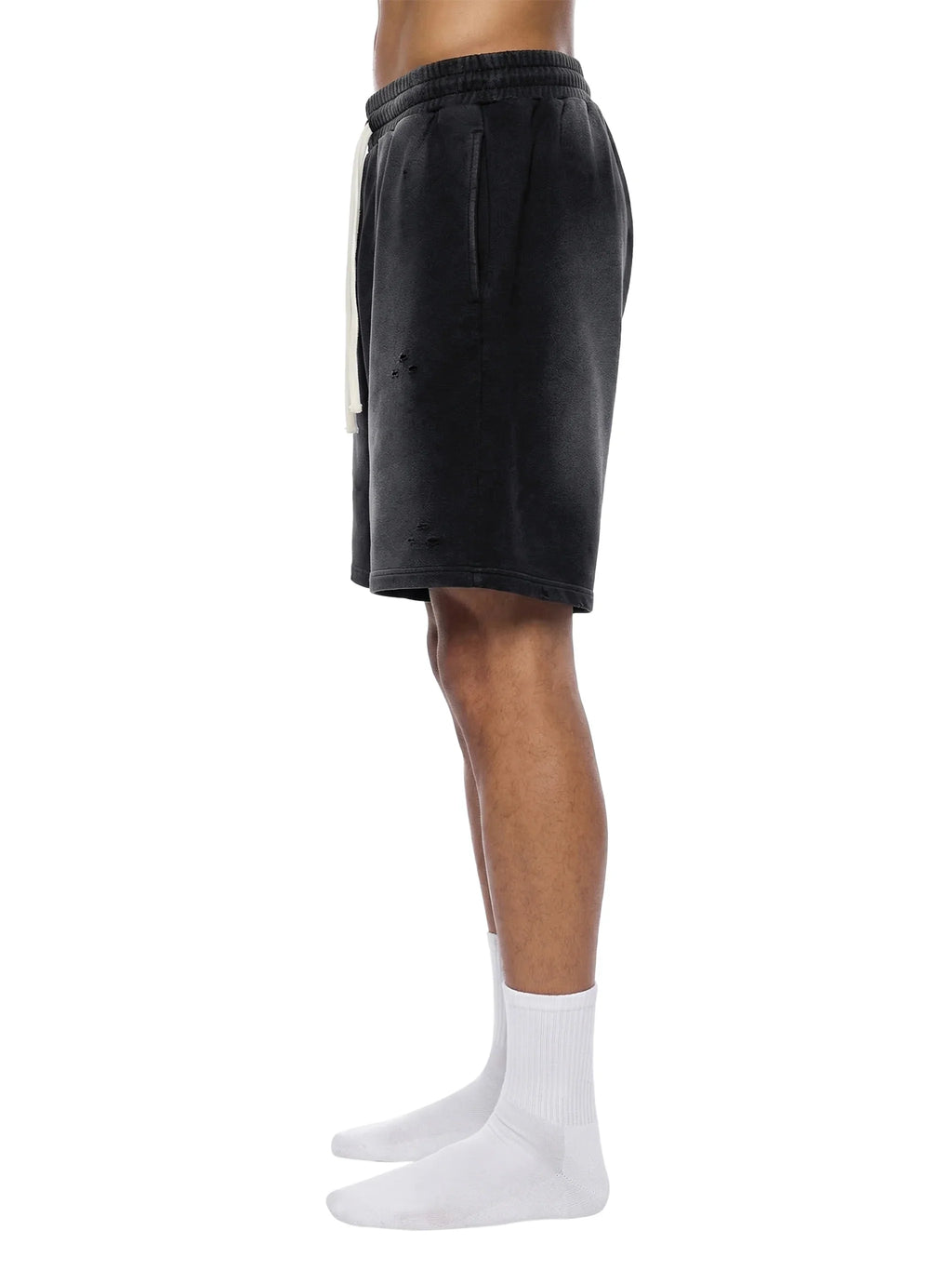 RisenRetro Sun Fade Distressed Shorts
