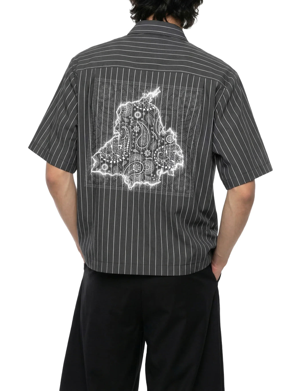 Panjab Bandana X RisenRetro Unisex Striped Boxy Button-Up Shirt