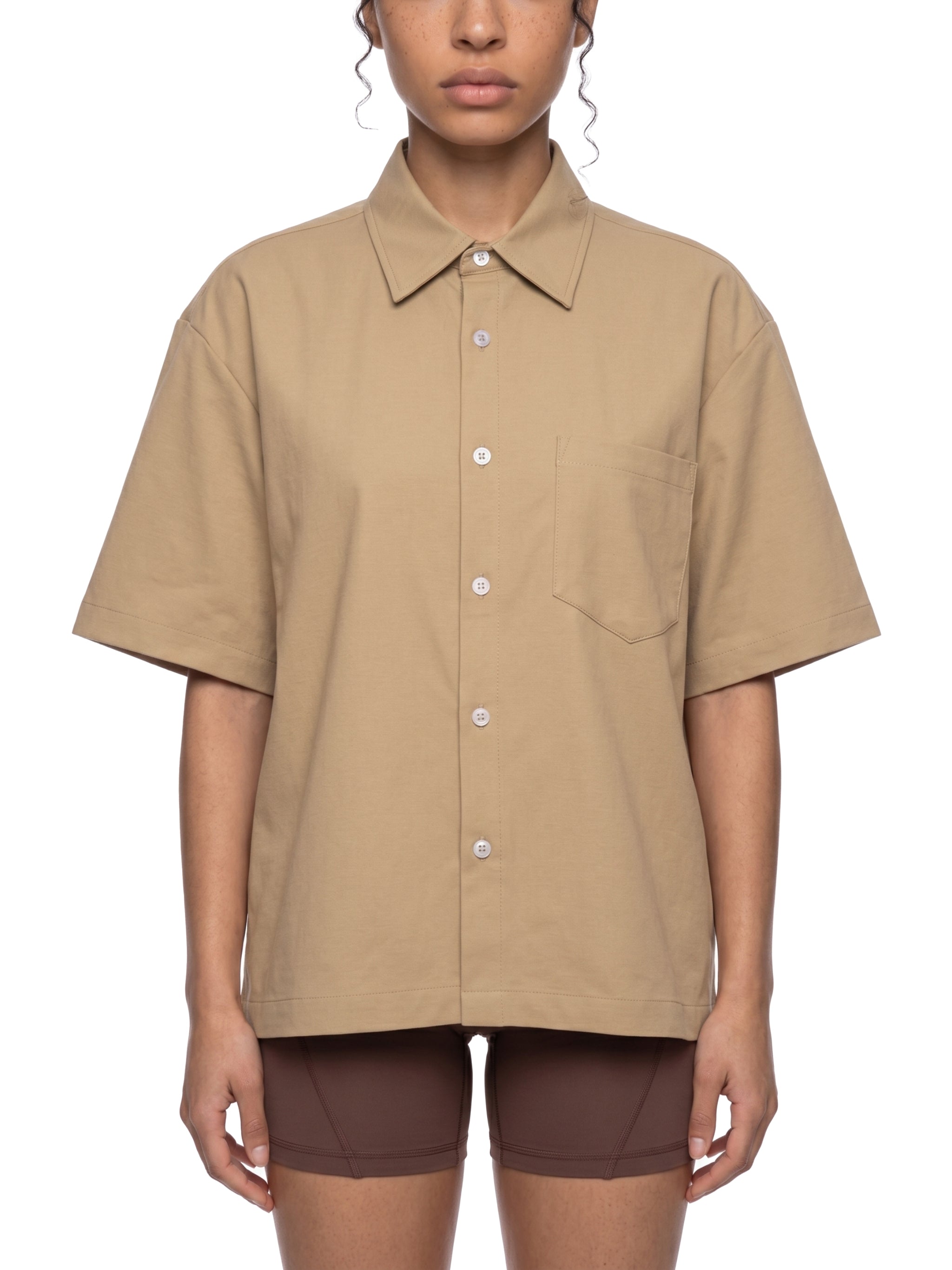PANJAB COUTURE KHAKHI X Risen Retro Unisex Boxy Heavyweight Short Sleeve Shirt