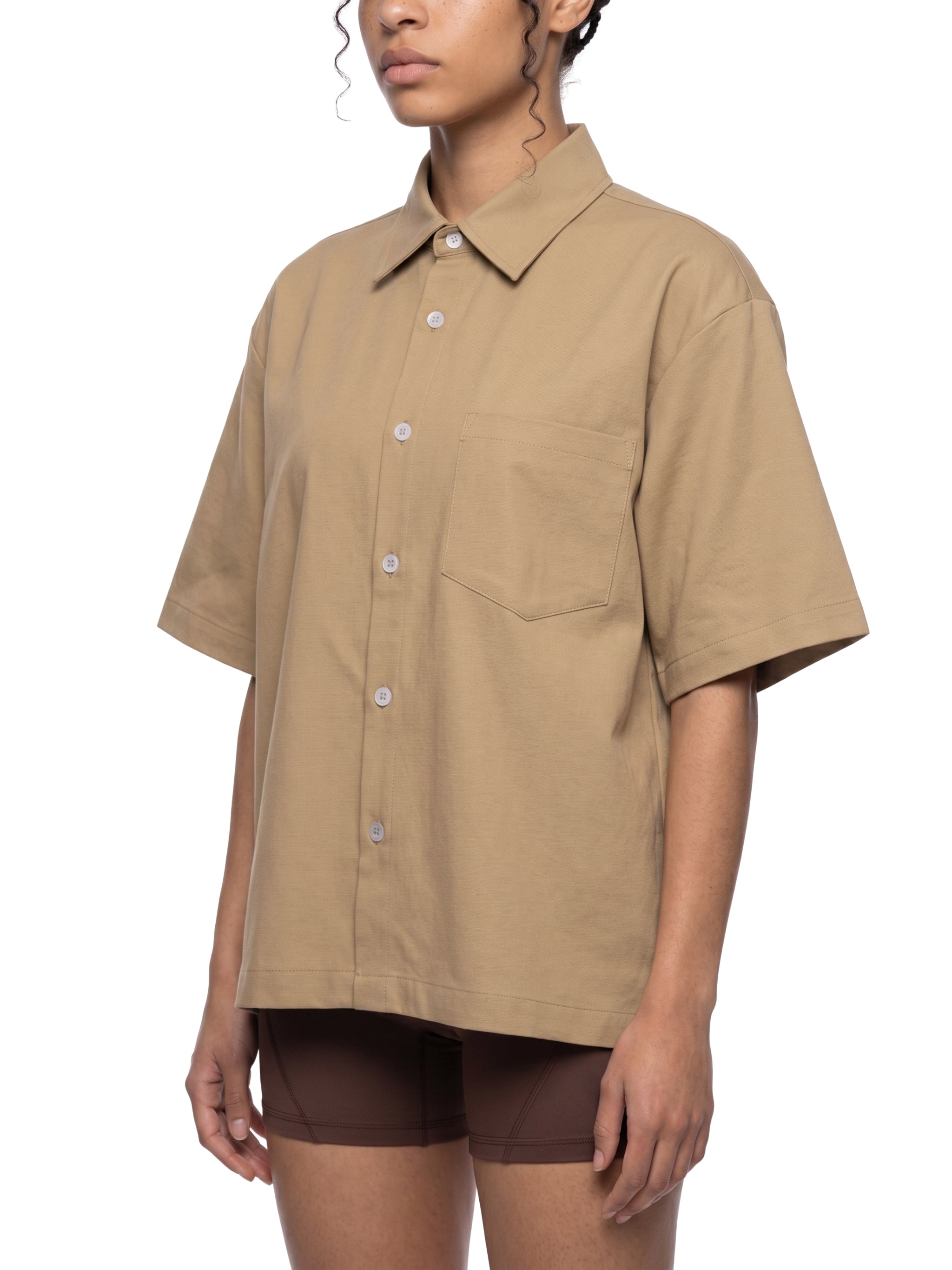 PANJAB COUTURE KHAKHI X Risen Retro Unisex Boxy Heavyweight Short Sleeve Shirt
