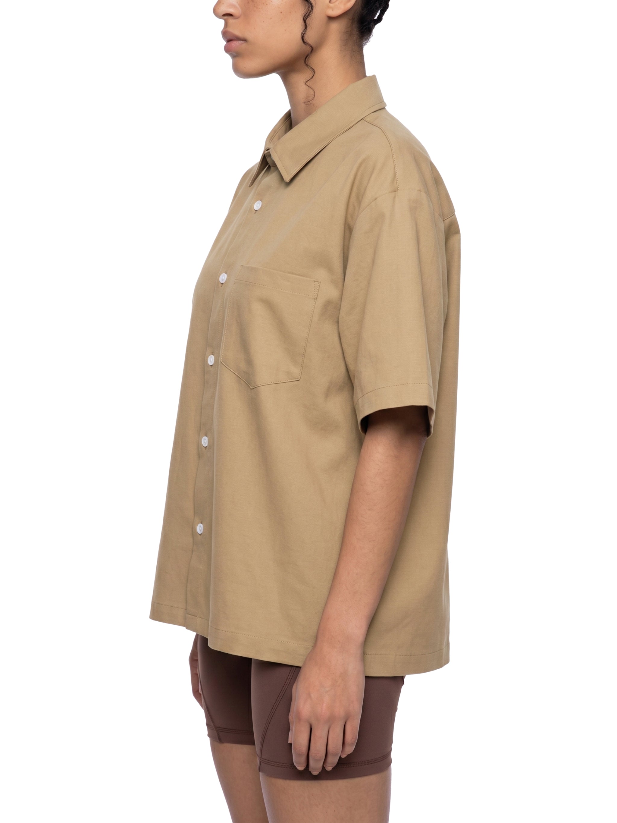 PANJAB COUTURE KHAKHI X Risen Retro Unisex Boxy Heavyweight Short Sleeve Shirt