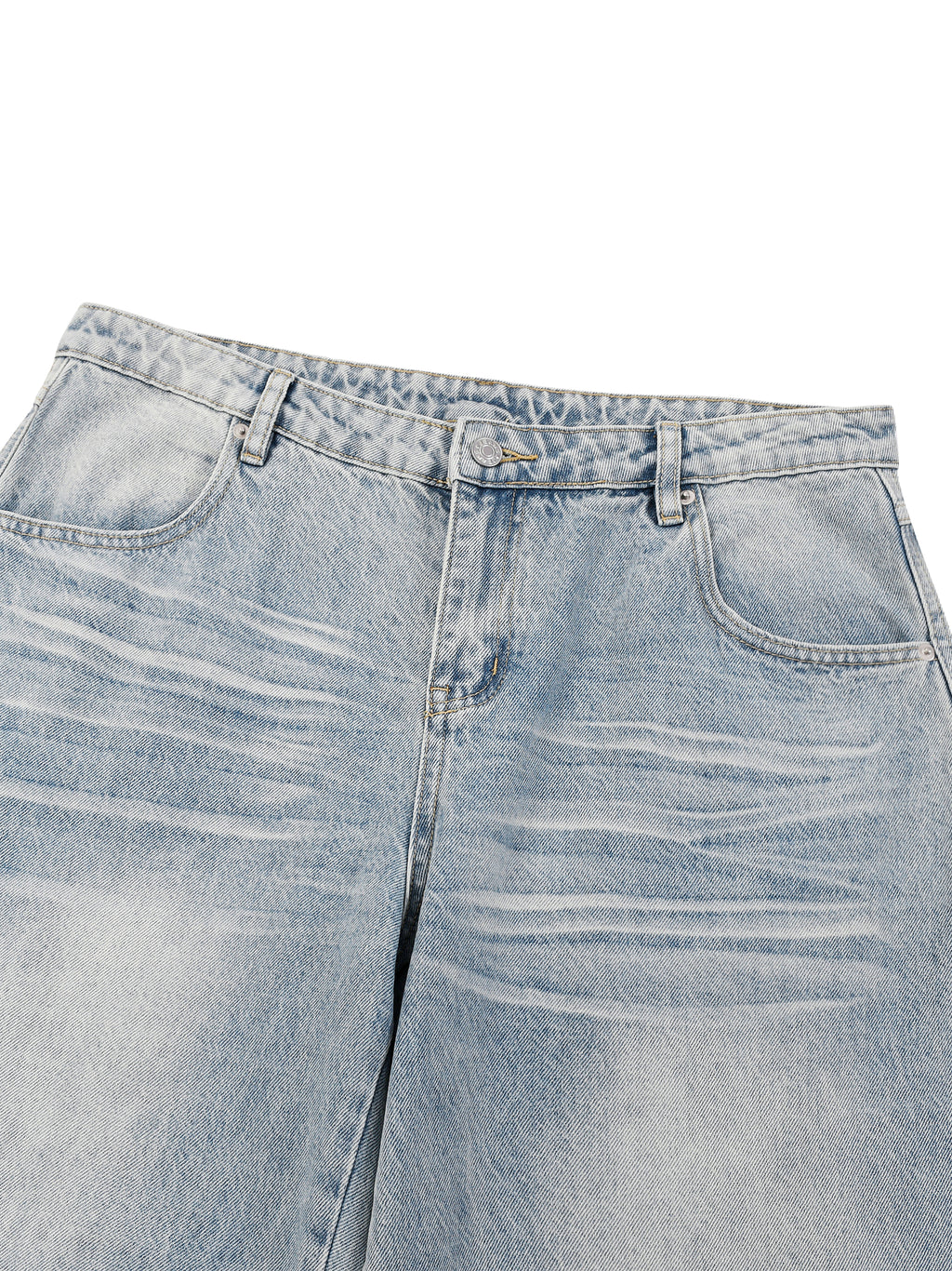 RISEN RETRO x DESIGNER Men’s Enzyme Wash Wide Leg Jeans