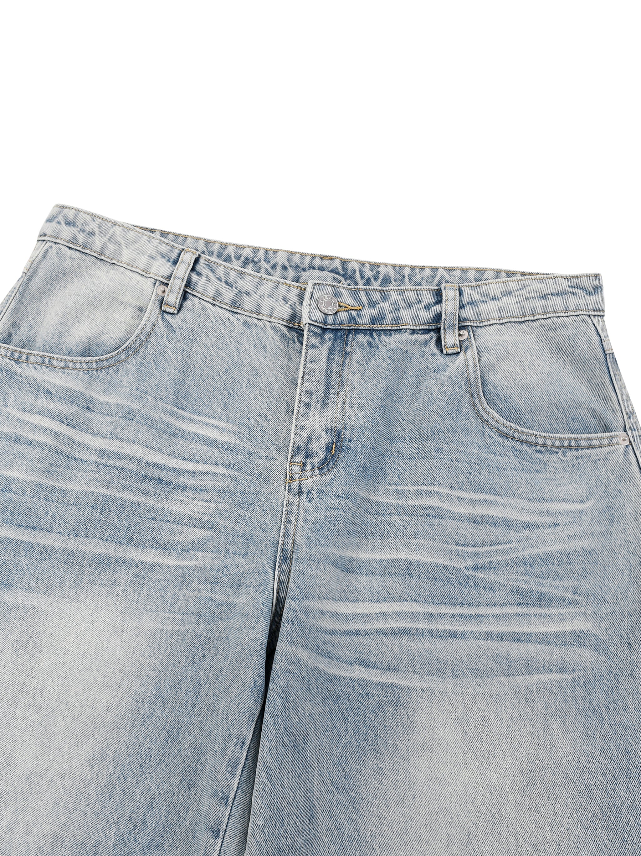 RISEN RETRO x DESIGNER Men’s Enzyme Wash Wide Leg Jeans