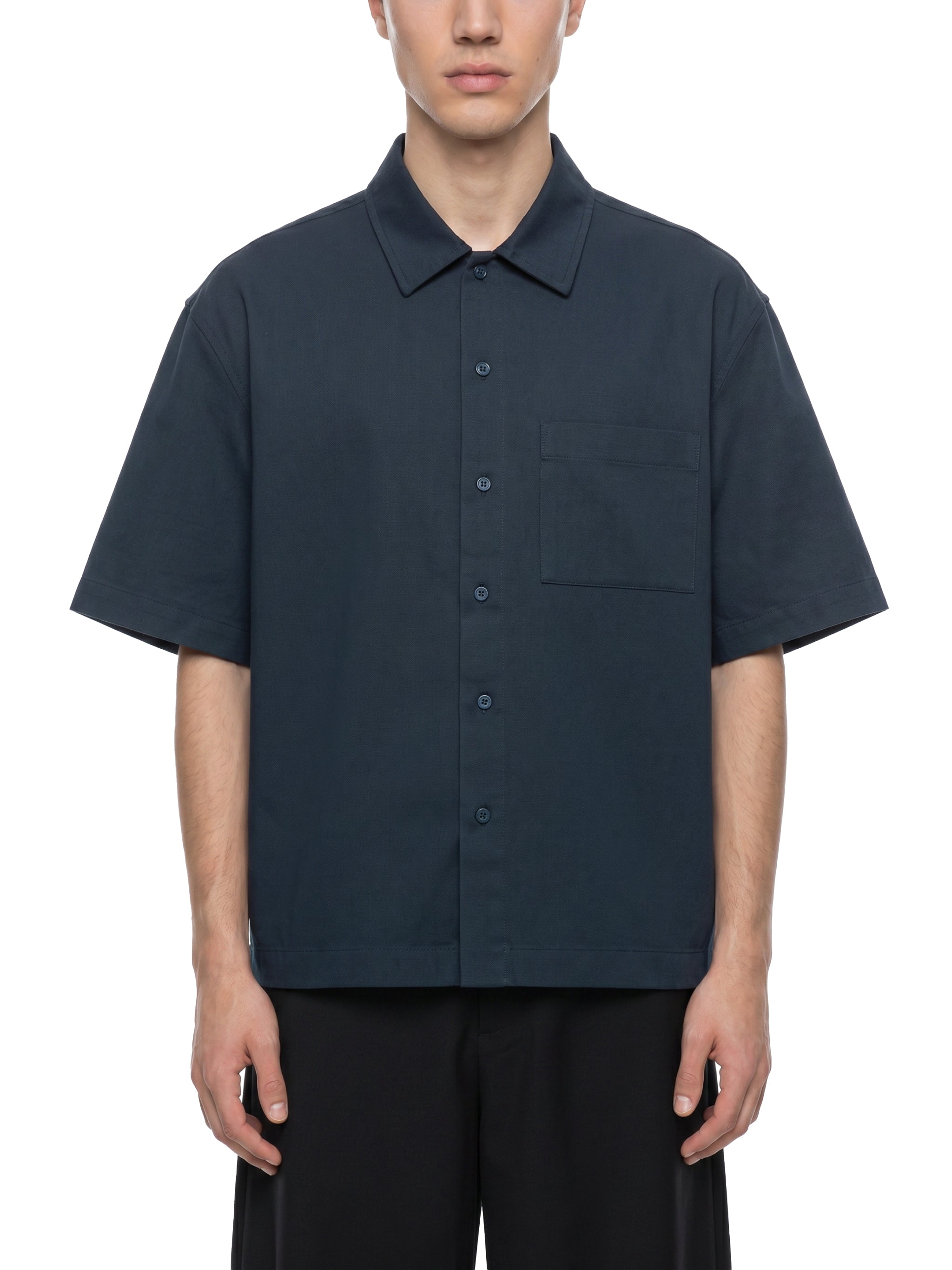 PANJAB COUTURE  X RisenRetro Unisex Boxy Patch Pocket Short Sleeve Shirt
