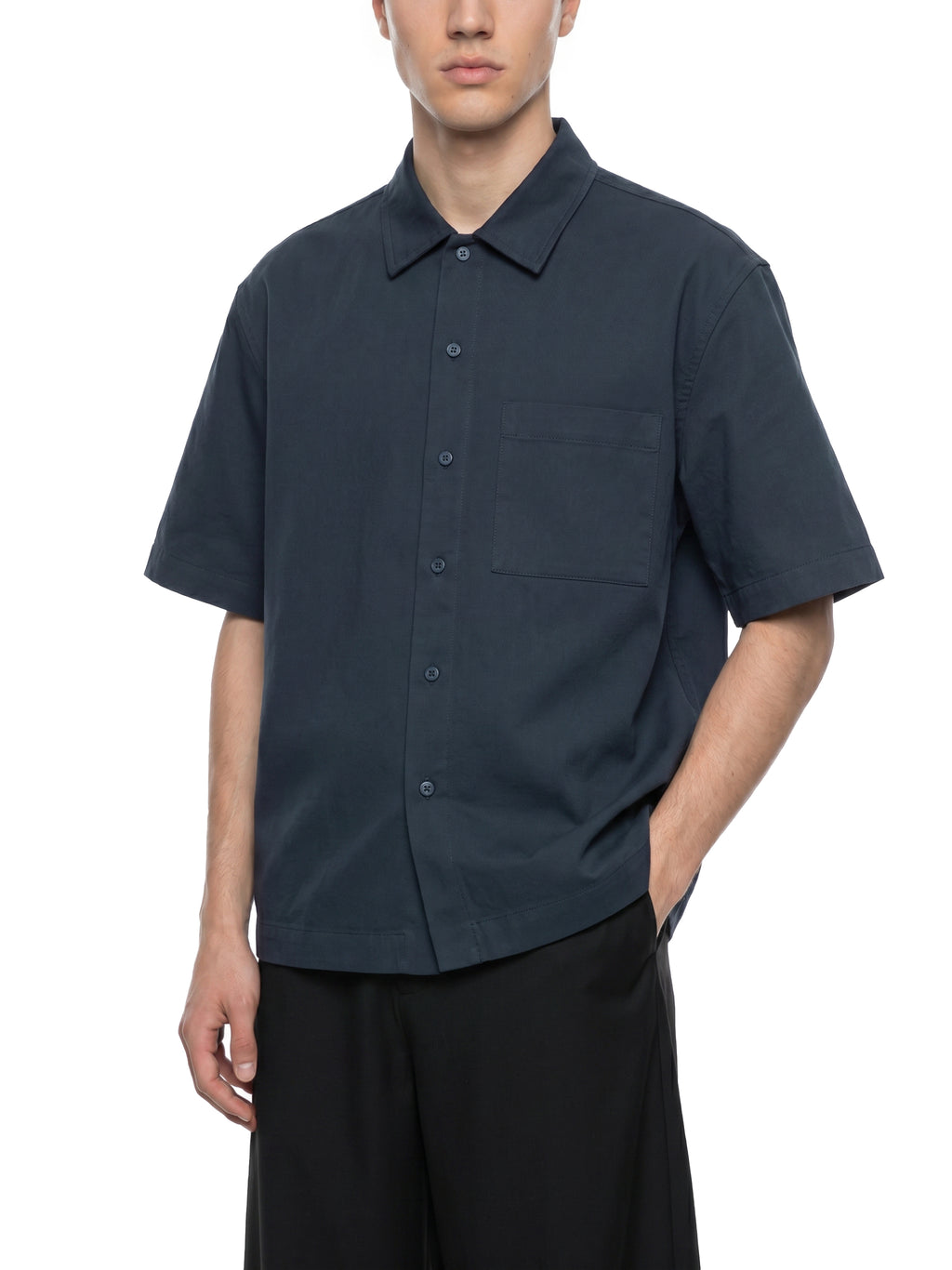 PANJAB COUTURE  X RisenRetro Unisex Boxy Patch Pocket Short Sleeve Shirt