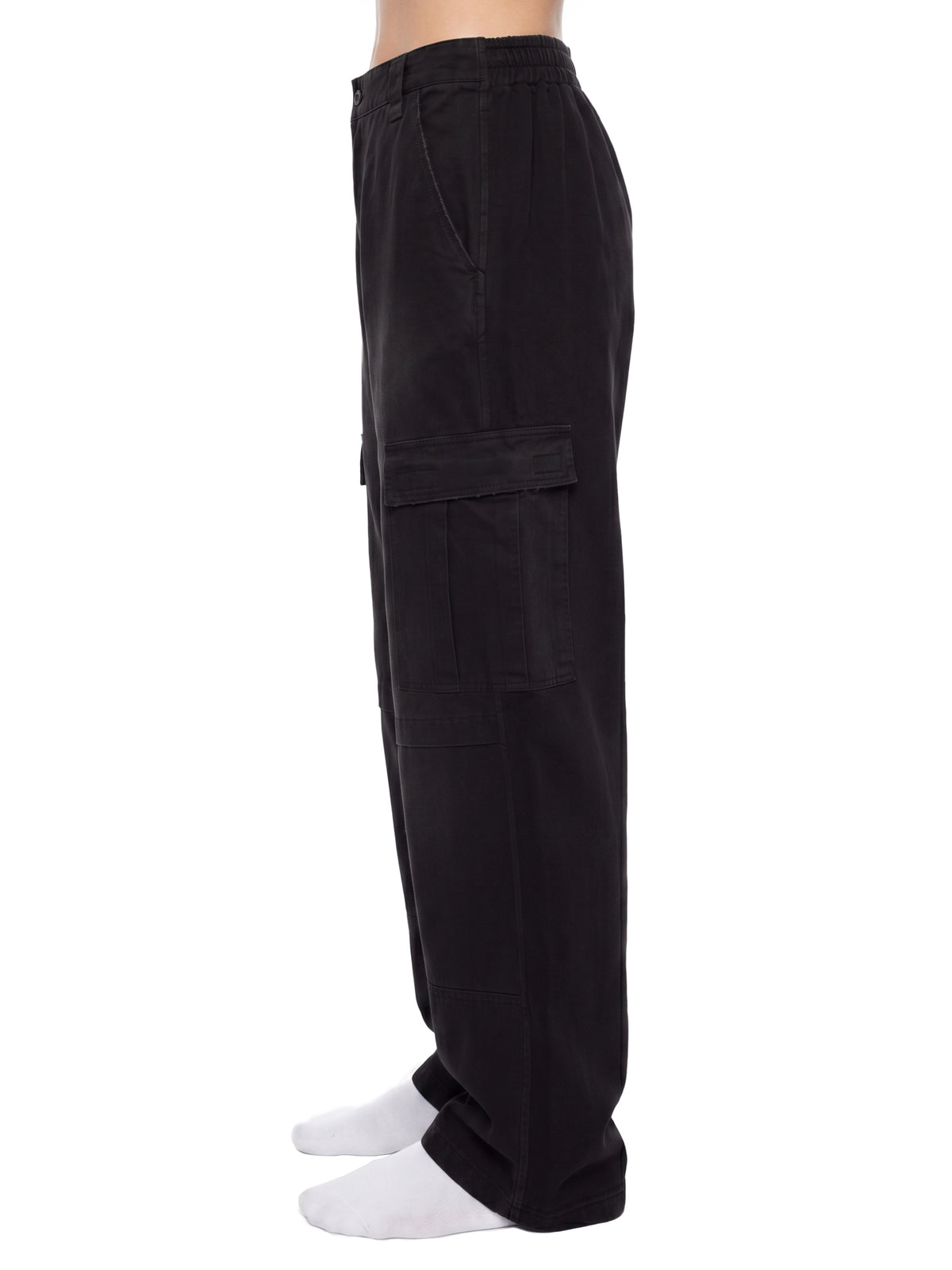 RISENRETRO | Unisex Sunfade Washed Fleece Cargo Pants