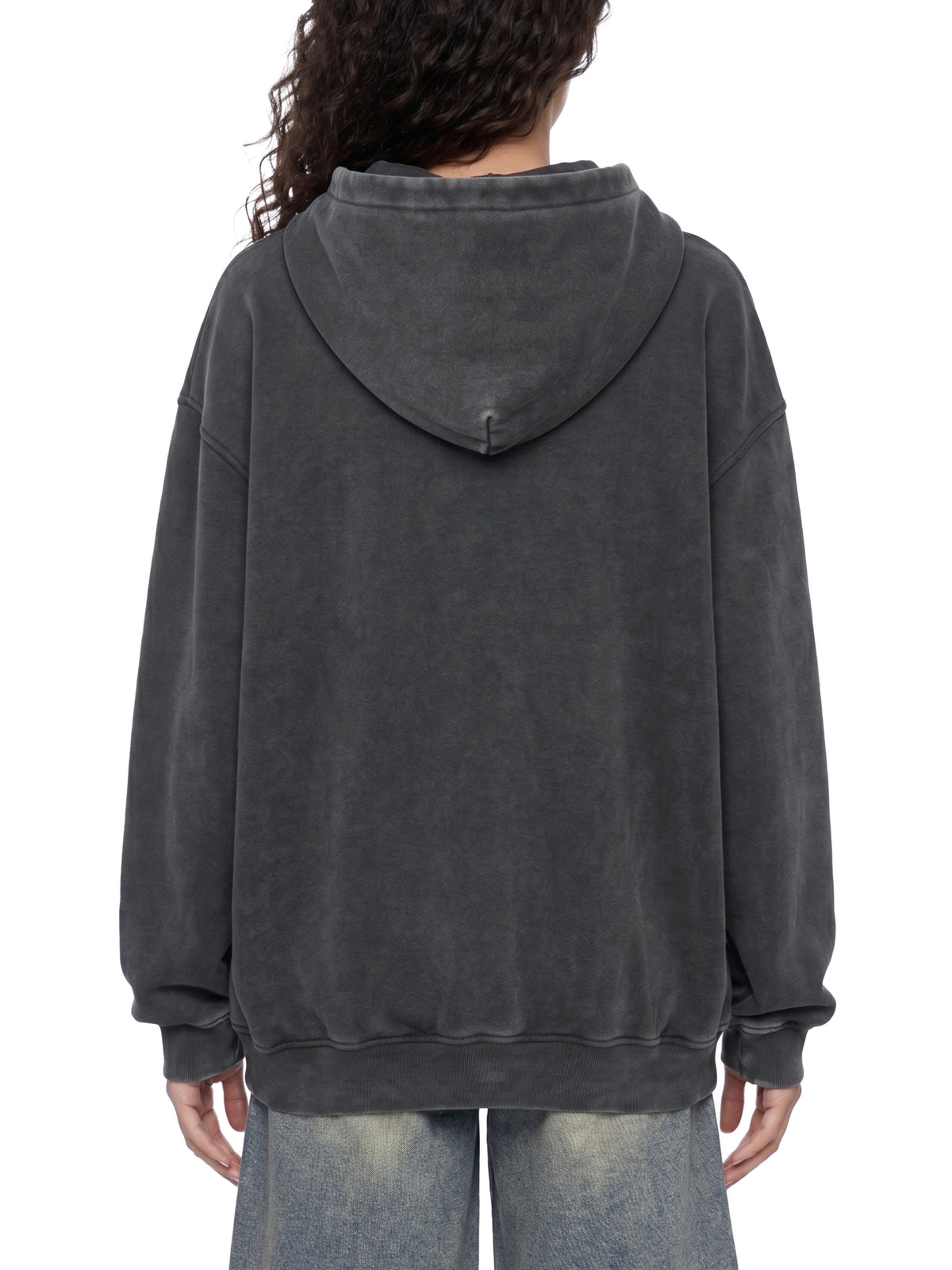 CONQUERED THE WORLD |  Snow Wash Fleece Oversize Hoodie | Sidhu Moose Wala