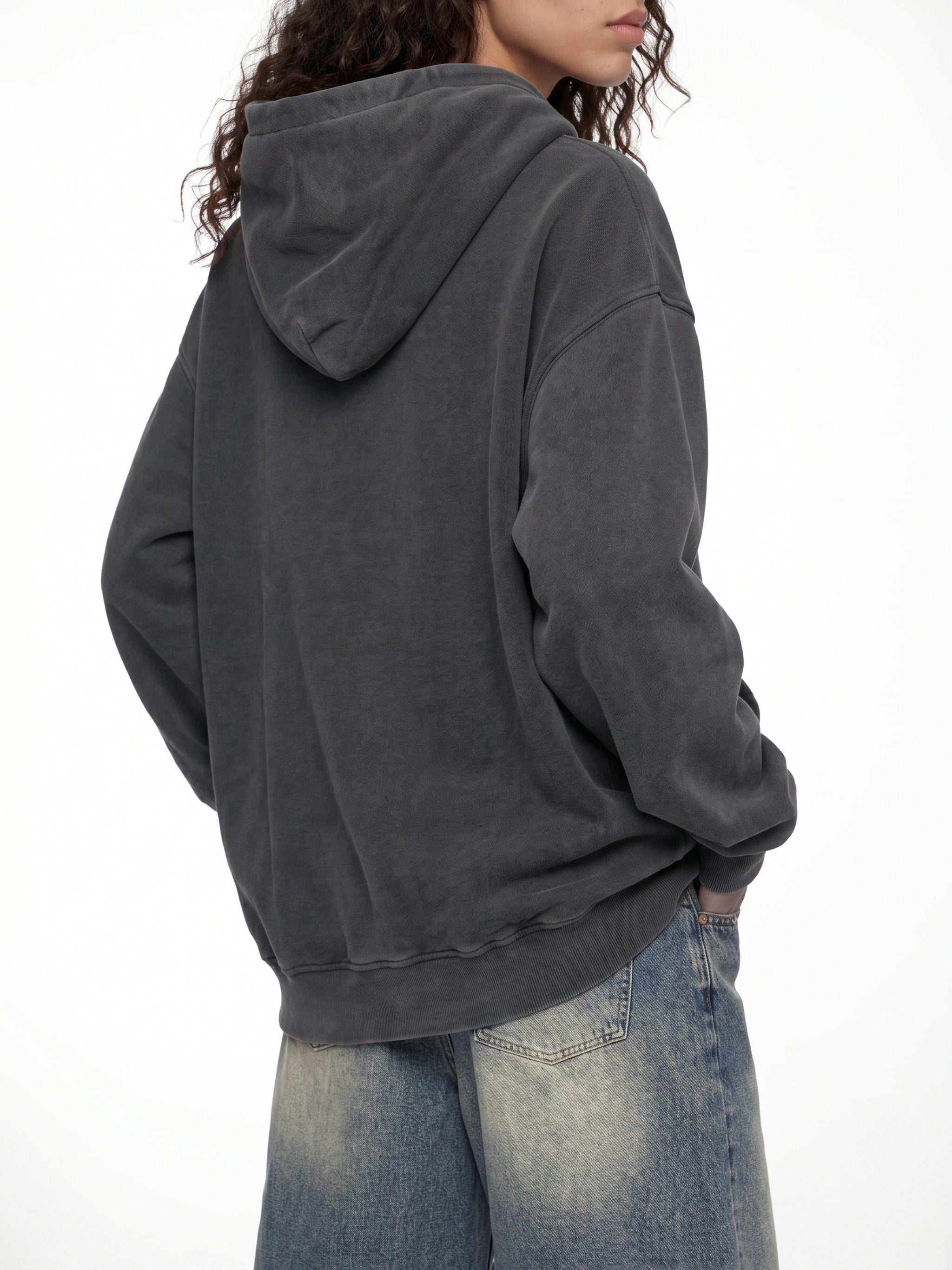 Savage Bloom X RisenRetro Unisex Snow Wash Fleece Oversize Hoodie