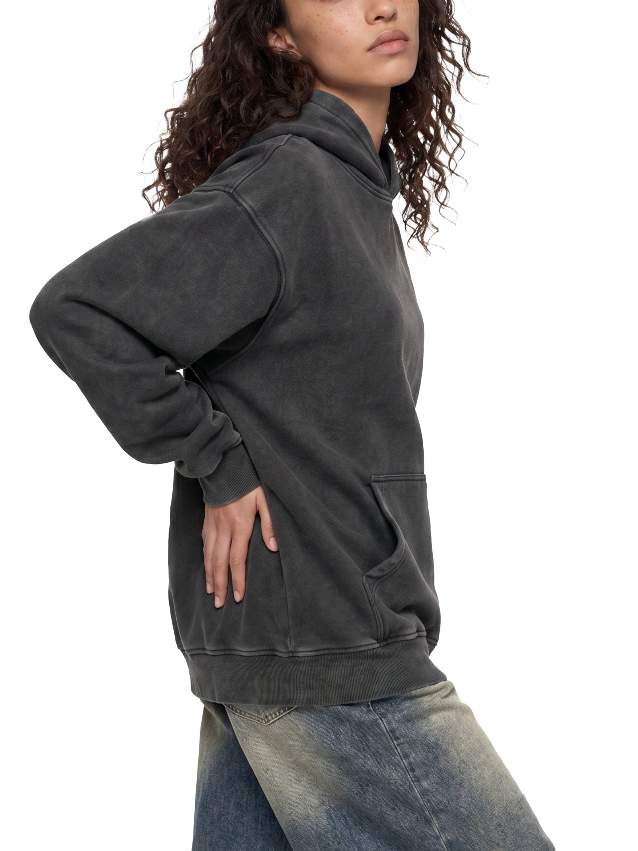 Savage Bloom X RisenRetro Unisex Snow Wash Fleece Oversize Hoodie