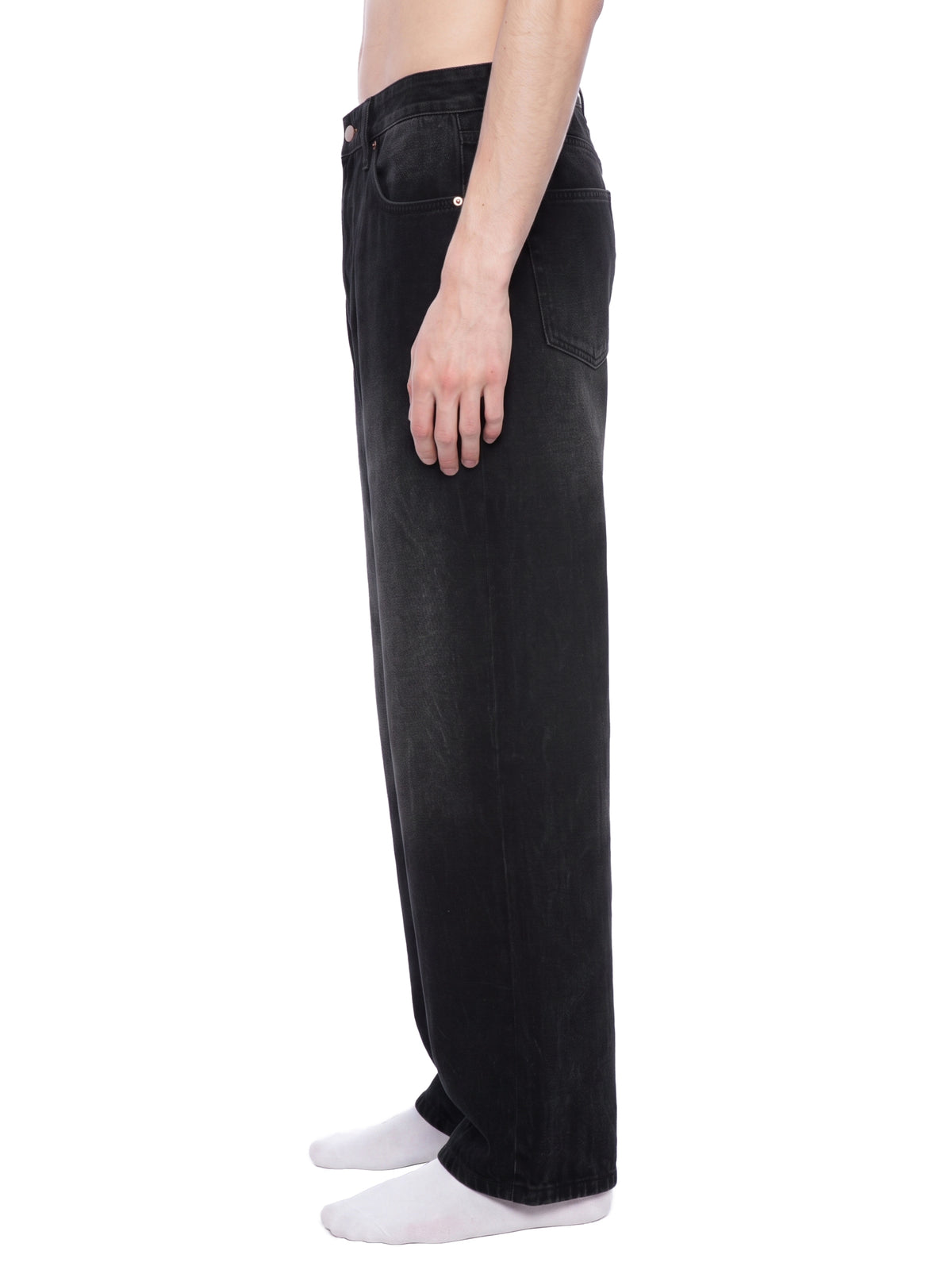 RISENRETRO | Men's Vintage Wash Wide Leg Jeans