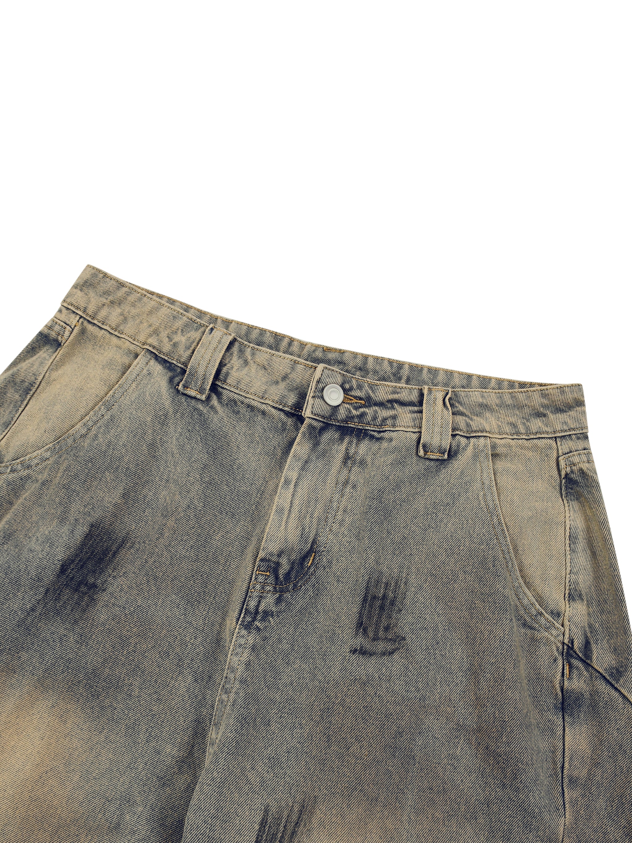 RISENRETRO Men’s Vintage Wash Demin Jeans
