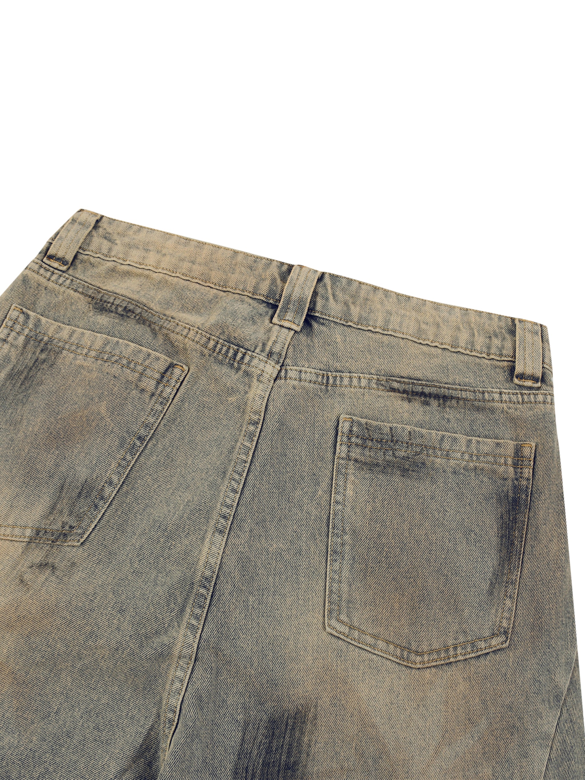 RISENRETRO Men’s Vintage Wash Demin Jeans