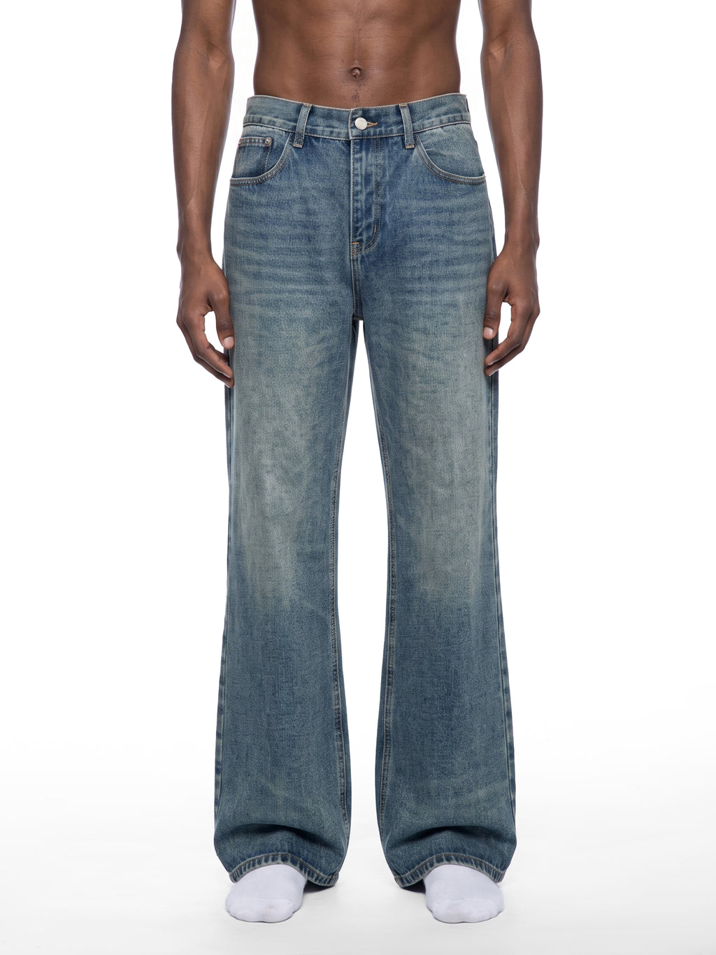 RISENRETRO | Men's Vintage Wash Denim Jeans
