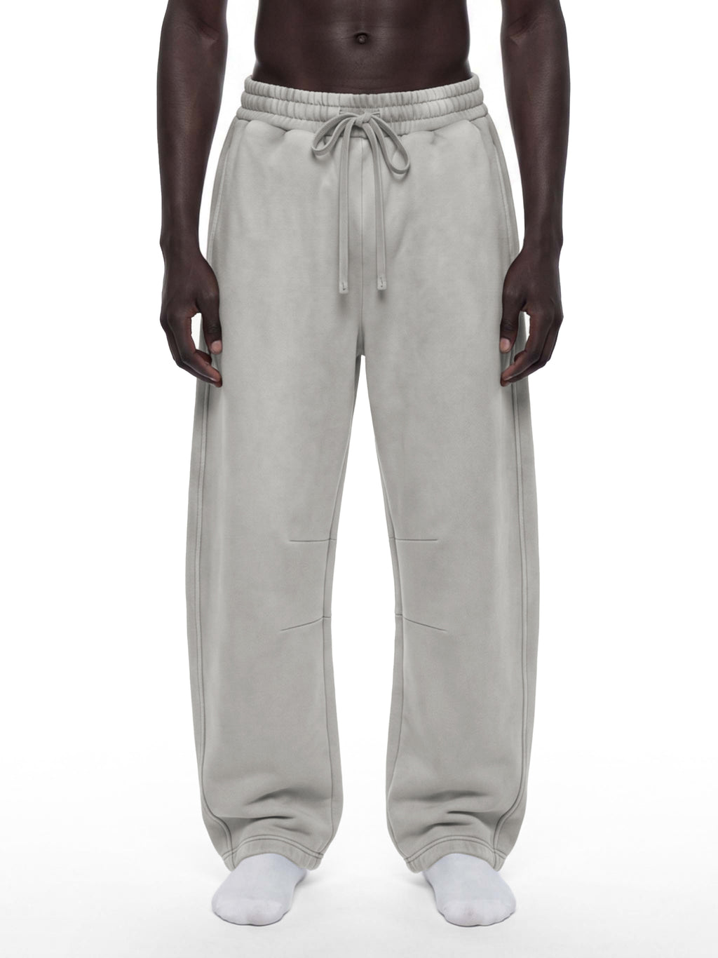 CHROME CROSS | RisenRetro | Unisex Vintage Wash Barrel Leg Fleece Sweatpants
