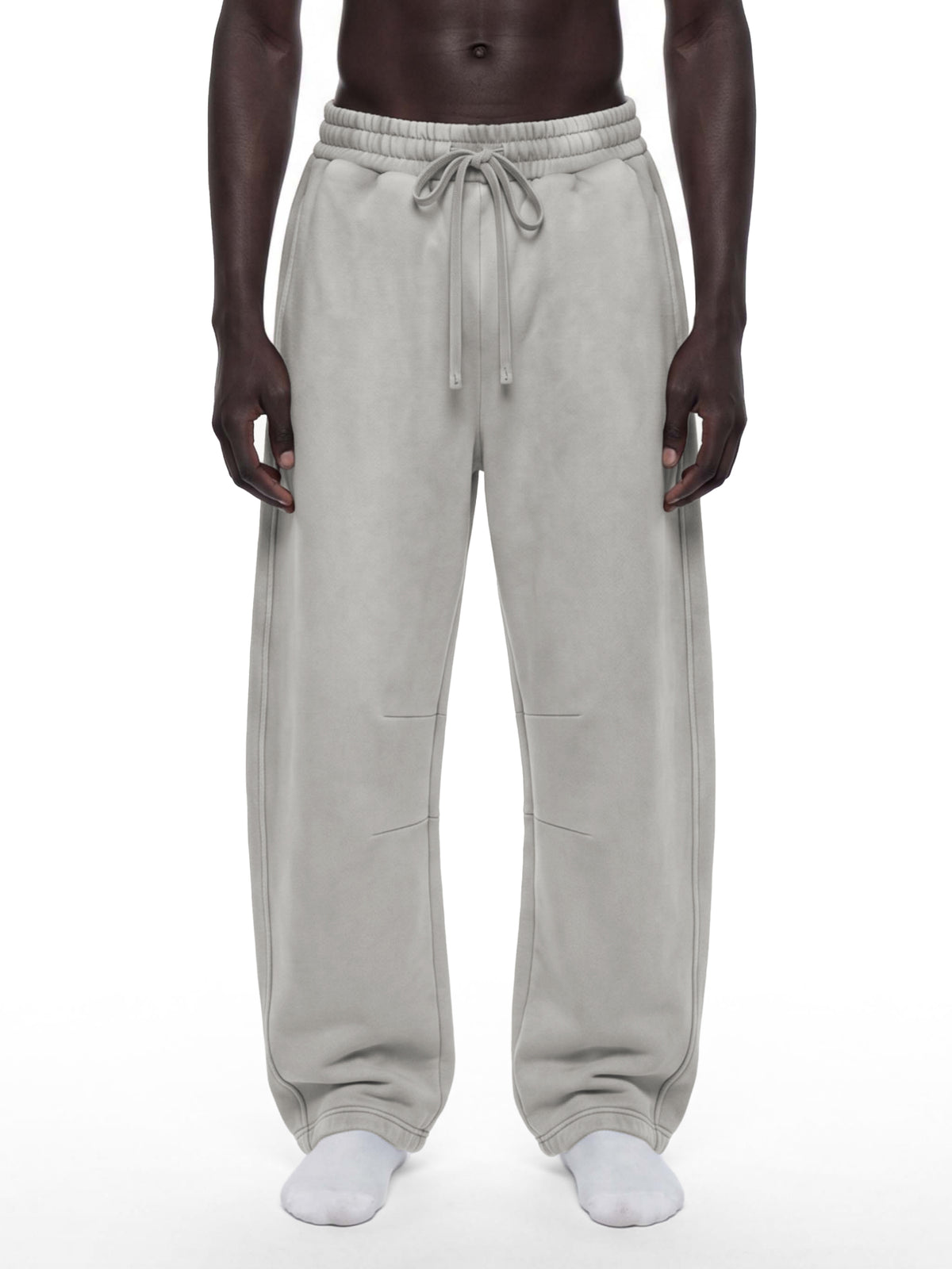 CHROME CROSS | RisenRetro | Unisex Vintage Wash Barrel Leg Fleece Sweatpants