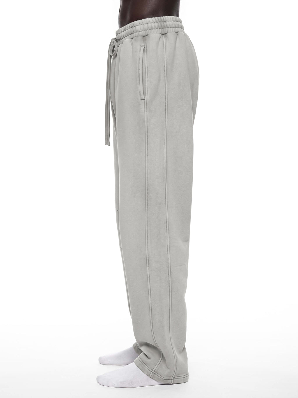 CHROME CROSS | RisenRetro | Unisex Vintage Wash Barrel Leg Fleece Sweatpants