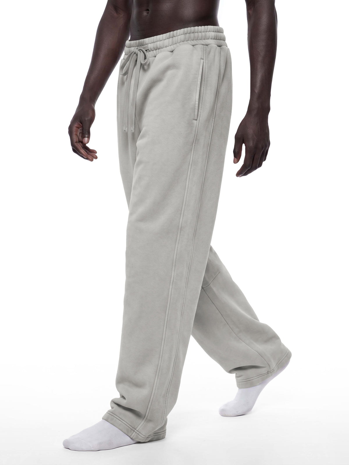 CHROME CROSS | RisenRetro | Unisex Vintage Wash Barrel Leg Fleece Sweatpants