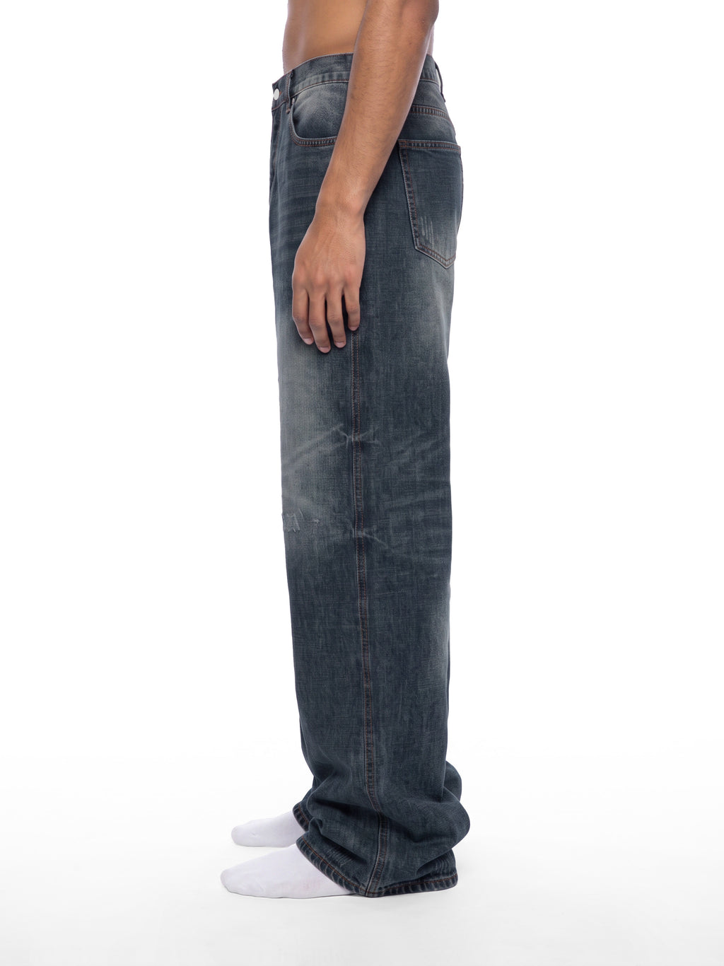 RISENRETRO | Men's Vintage Wash Denim Jeans