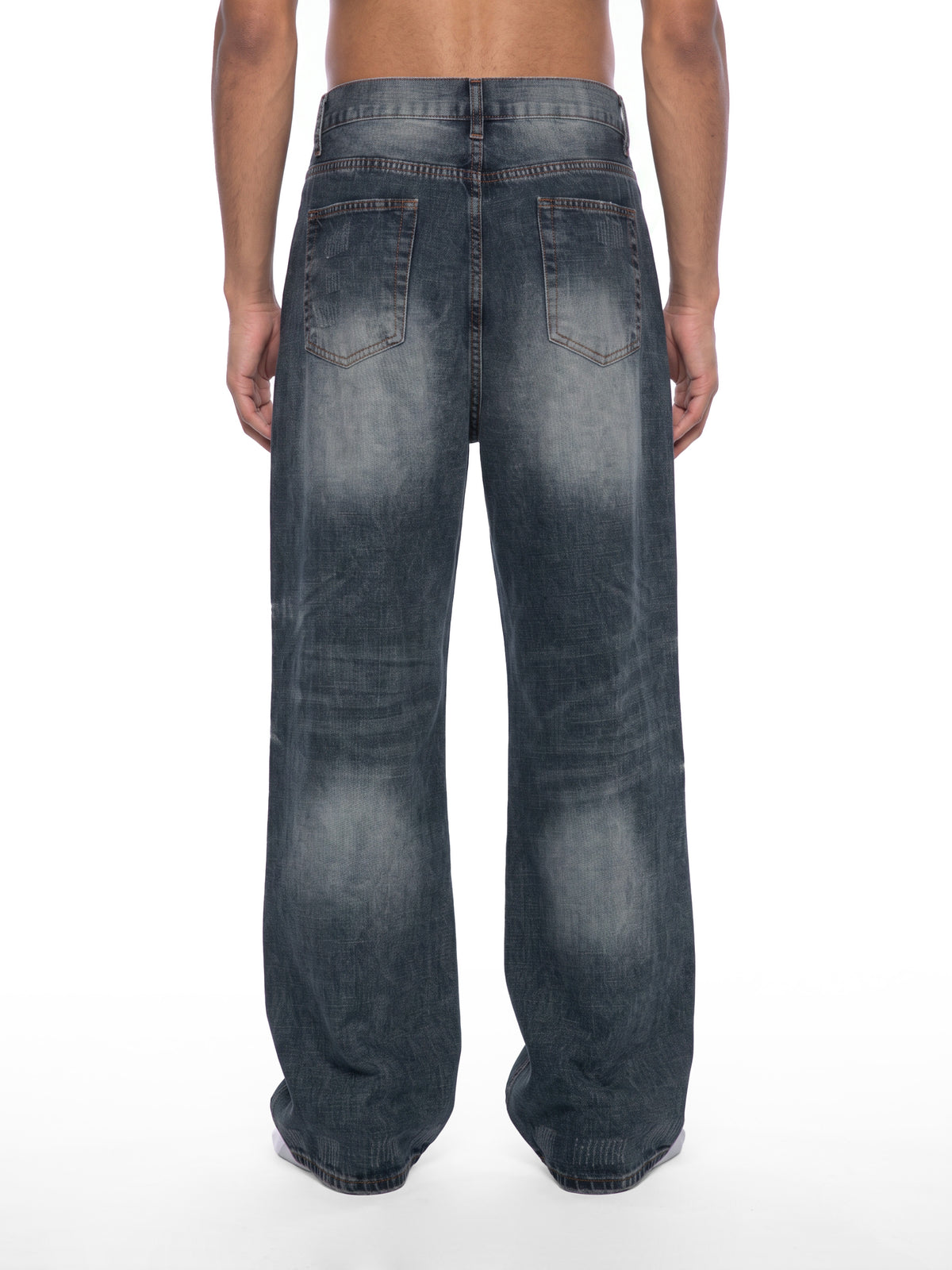 RISENRETRO | Men's Vintage Wash Denim Jeans