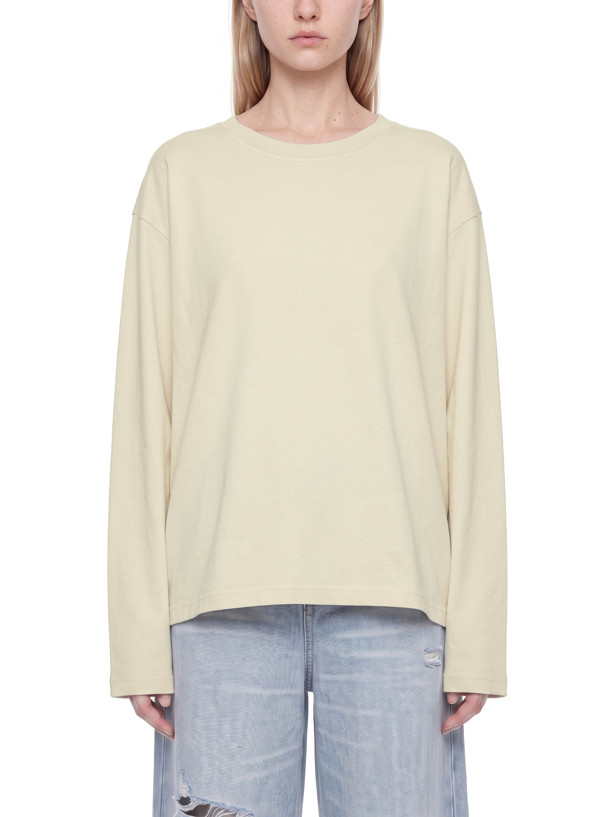 KHARKU LIFE | RISENRETRO | Unisex Vintage Wash Long Sleeve Boxy T-Shirt