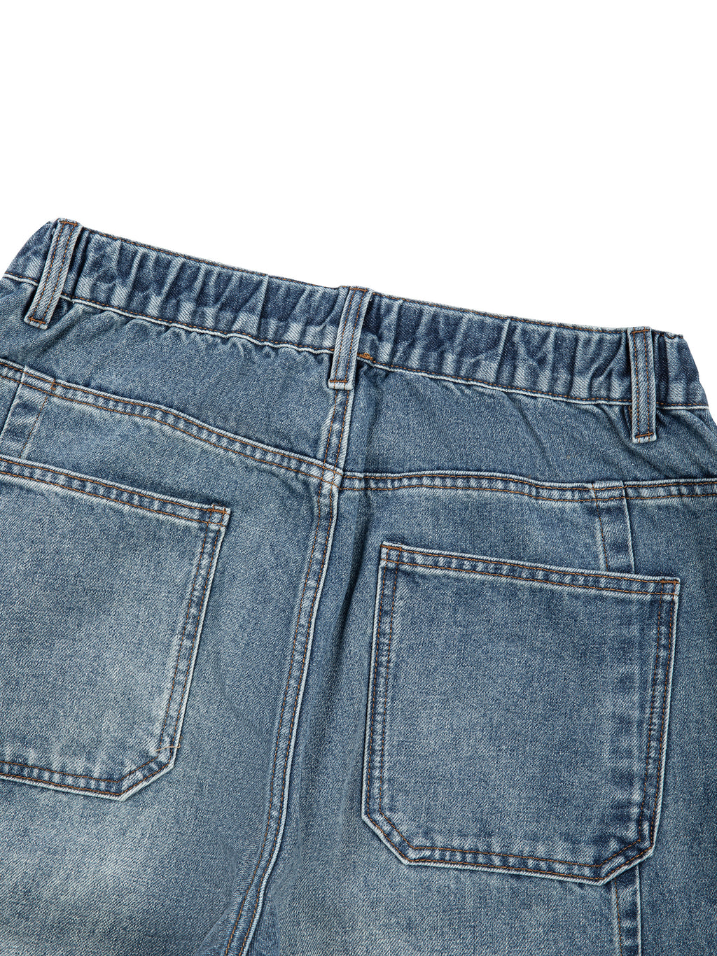 RISENRETRO | Unisex Vintage Wash Barrel Leg Denim Jeans